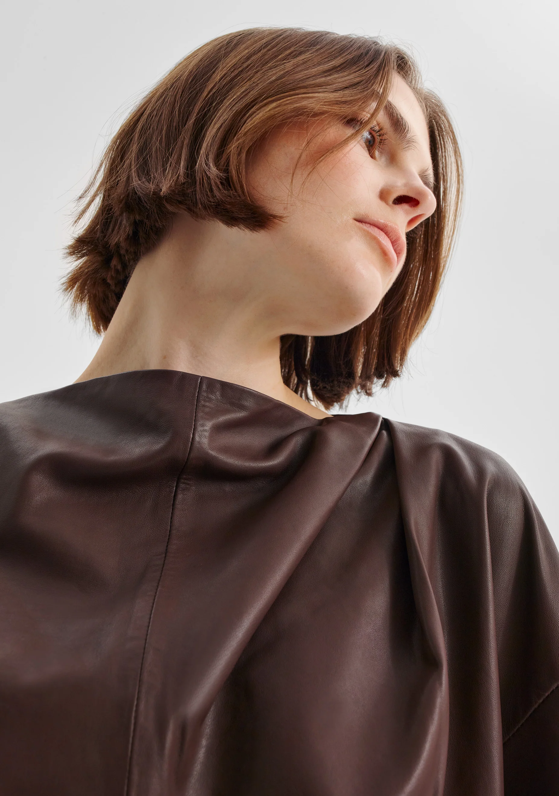 Addison Leather Top_Chocolate - Image 7