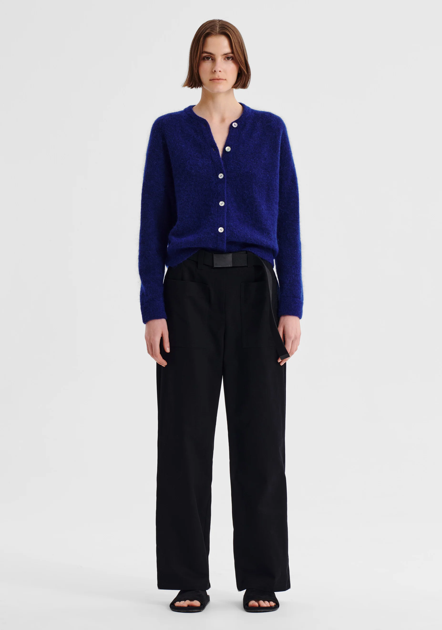Albi Knit Cardigan_Cobalt - Image 3