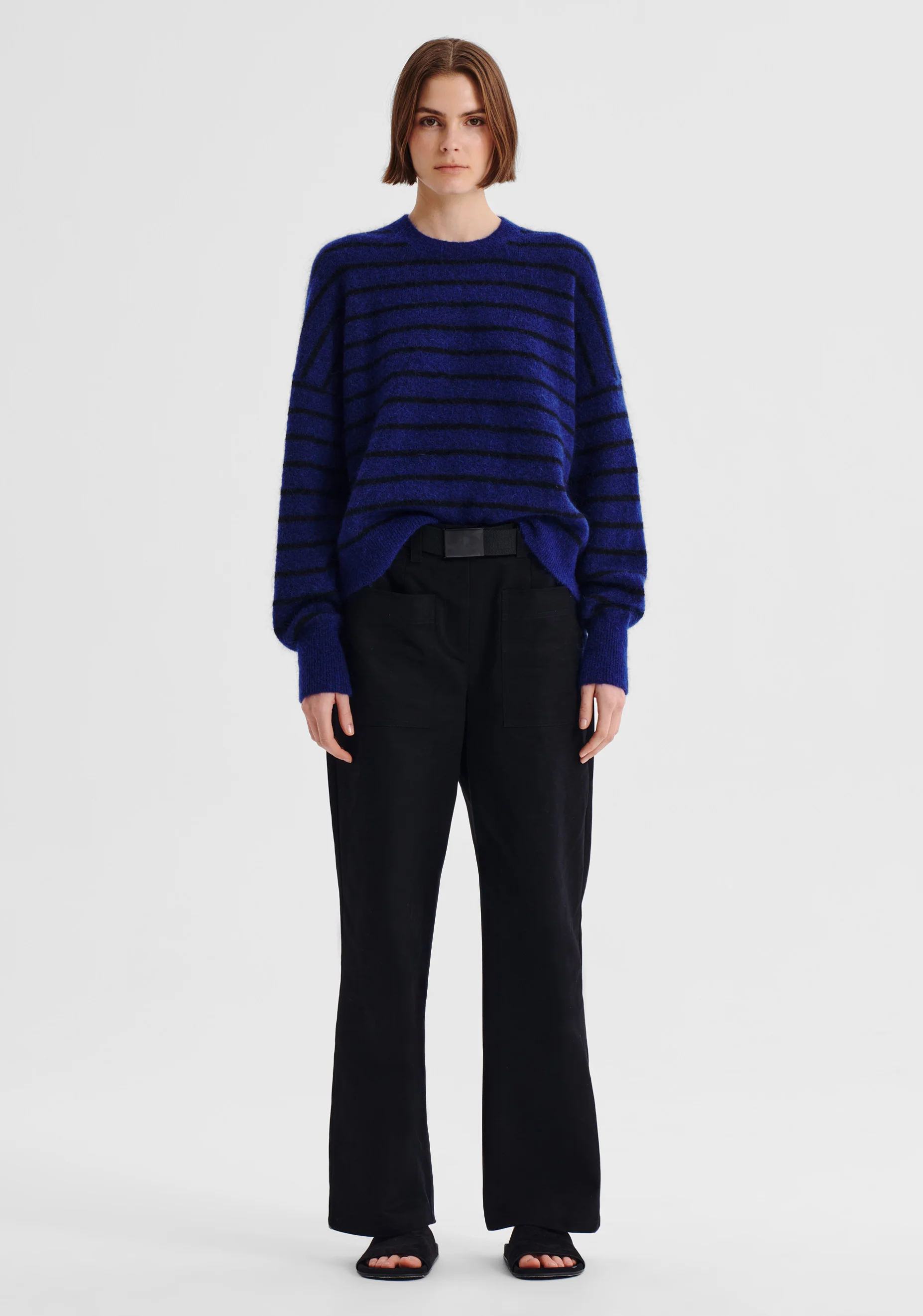 Albi Knit Pullover_Cobalt Stripe - Image 3