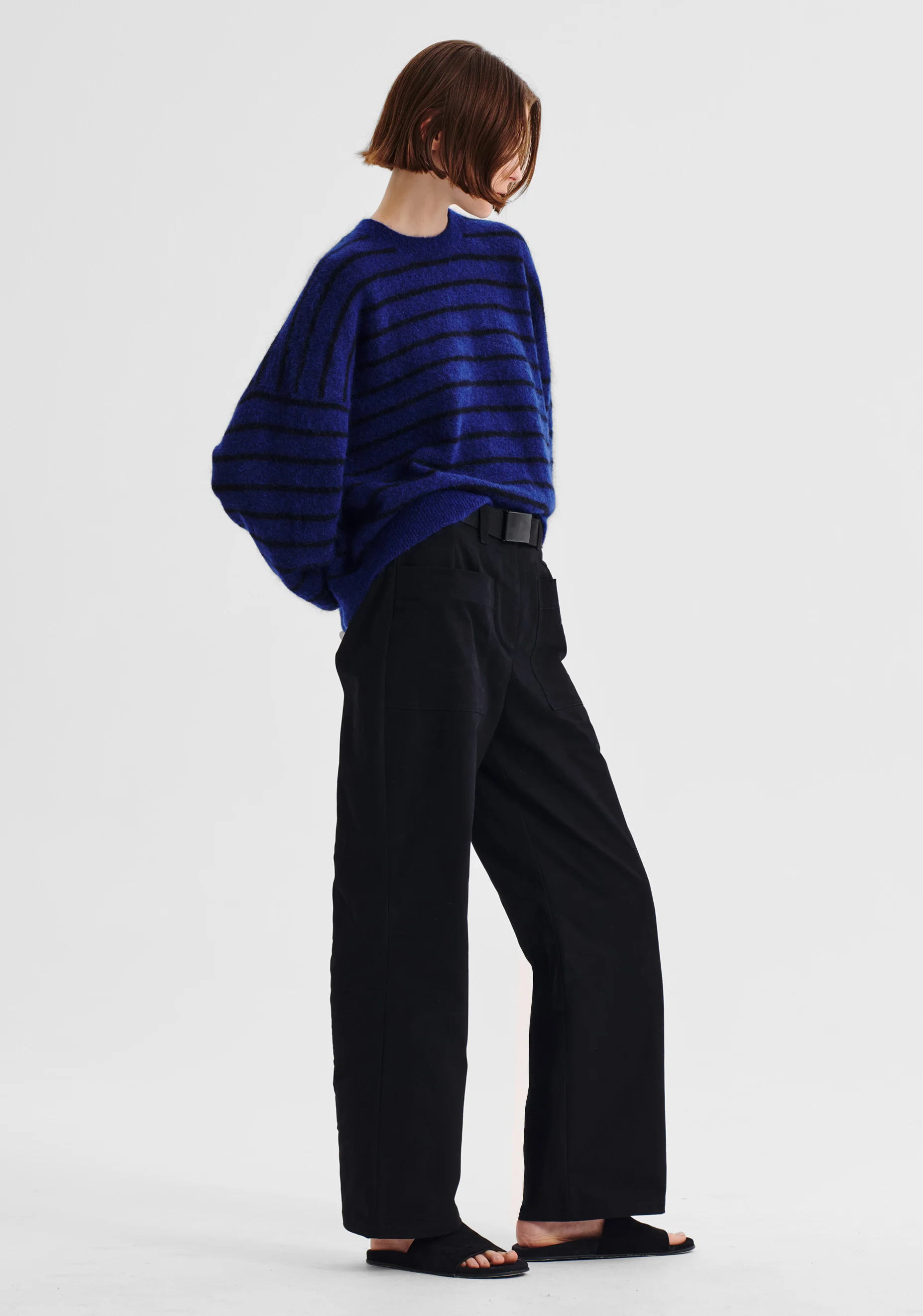 Albi Knit Pullover_Cobalt Stripe - Image 4