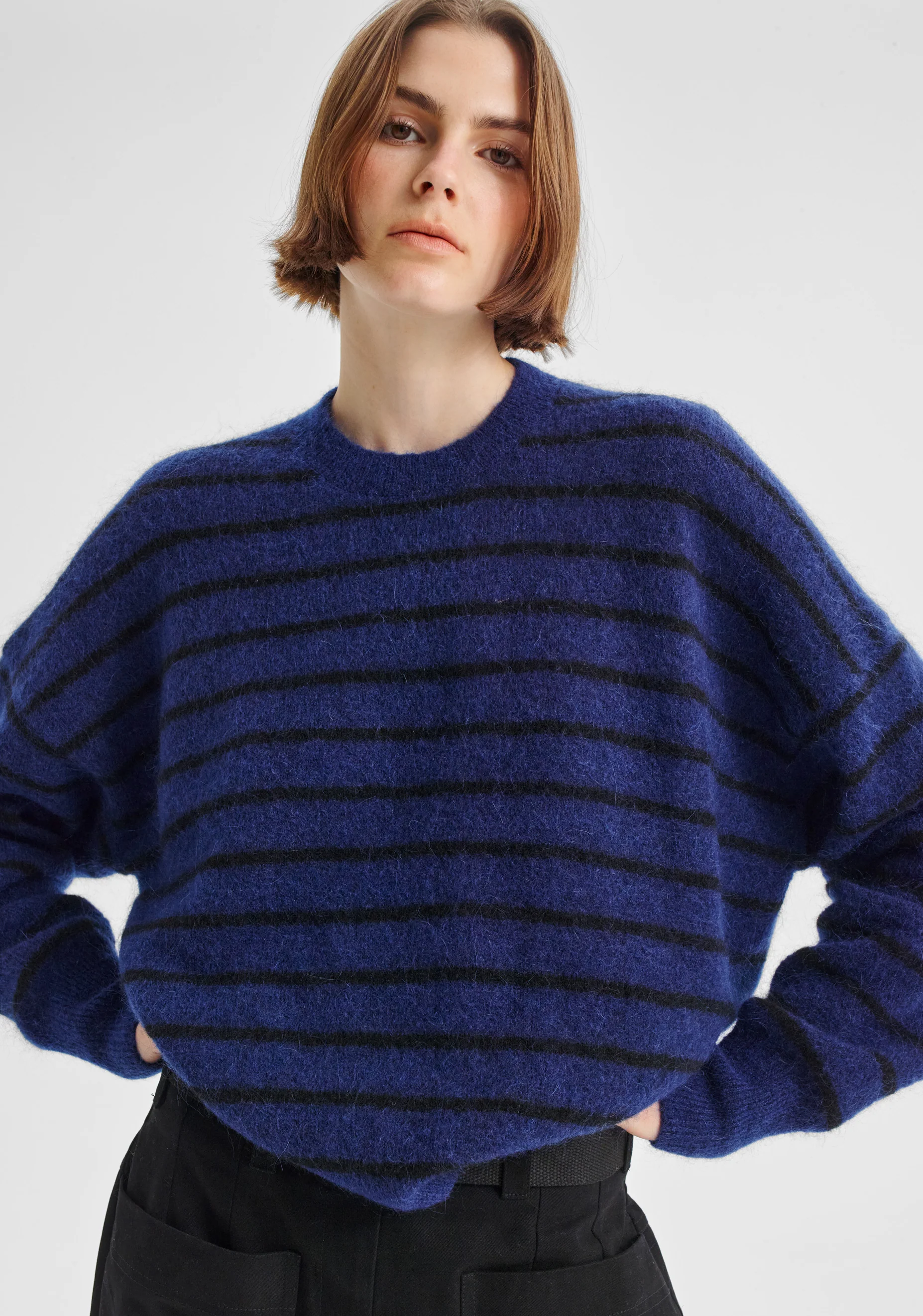 Albi Knit Pullover_Cobalt Stripe - Image 5