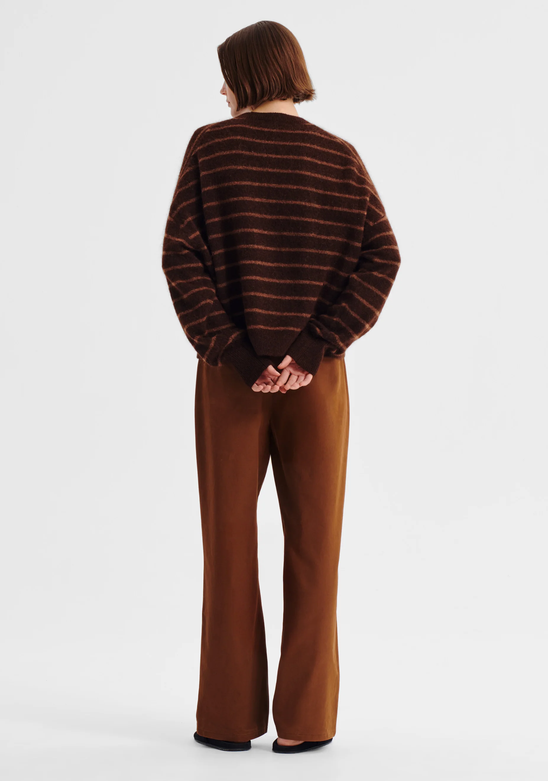 Albi Knit Pullover_Toffee Stripe - Image 5
