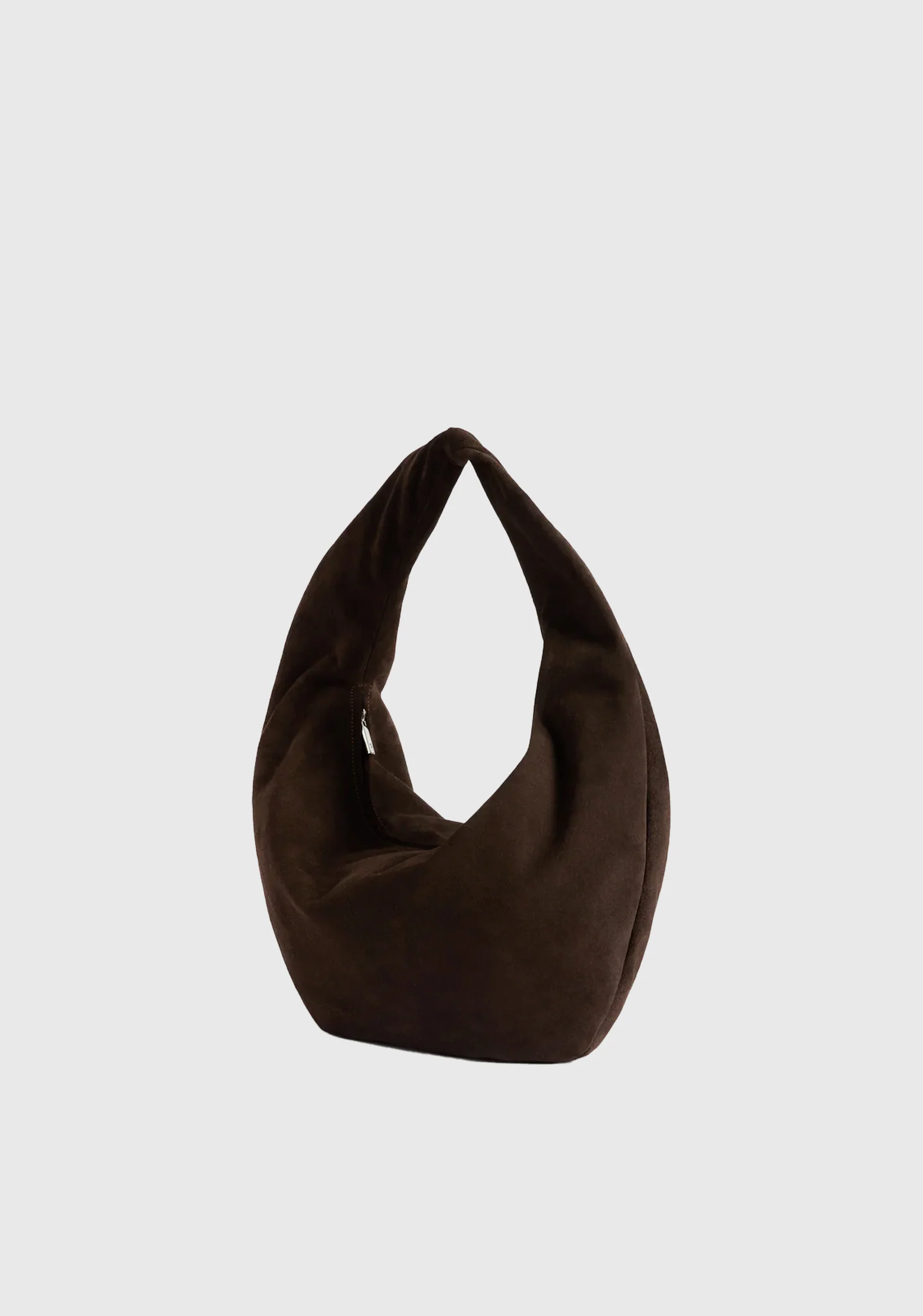 Alva Suede Shoulder Bag_Chocolate - Image 2