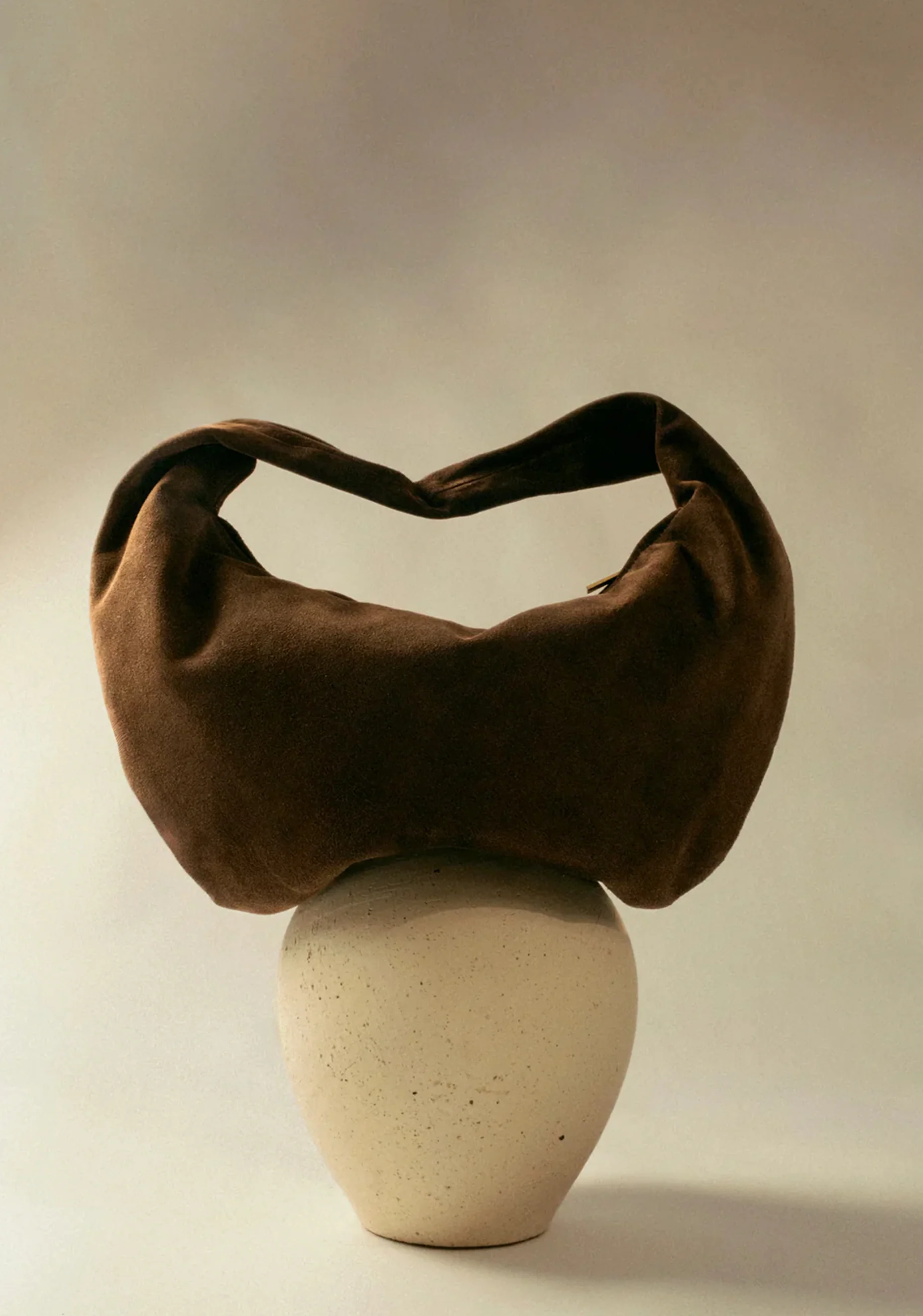 Alva Suede Shoulder Bag_Chocolate - Image 4