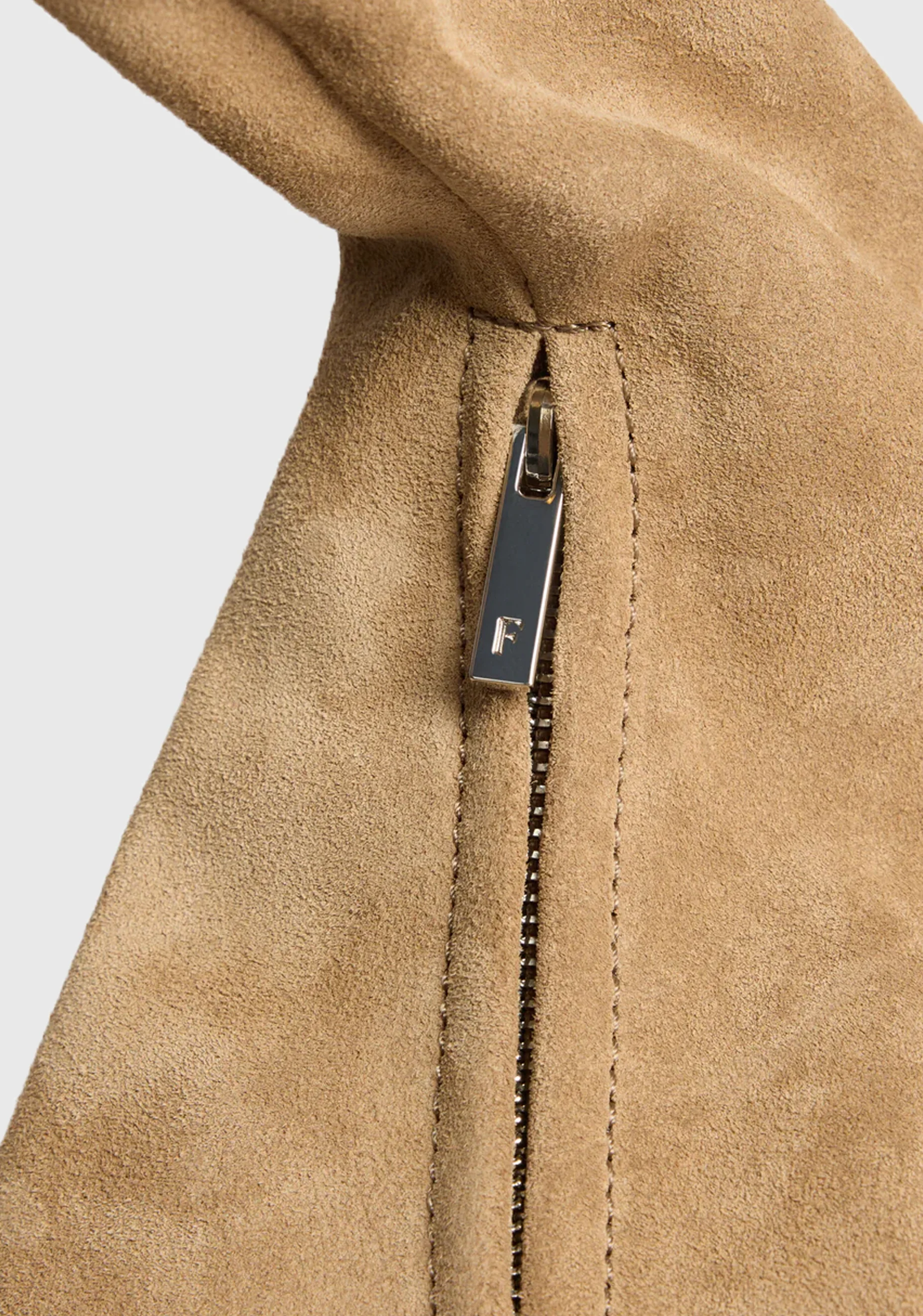 Alva Suede Shoulder Bag_Sand - Image 3