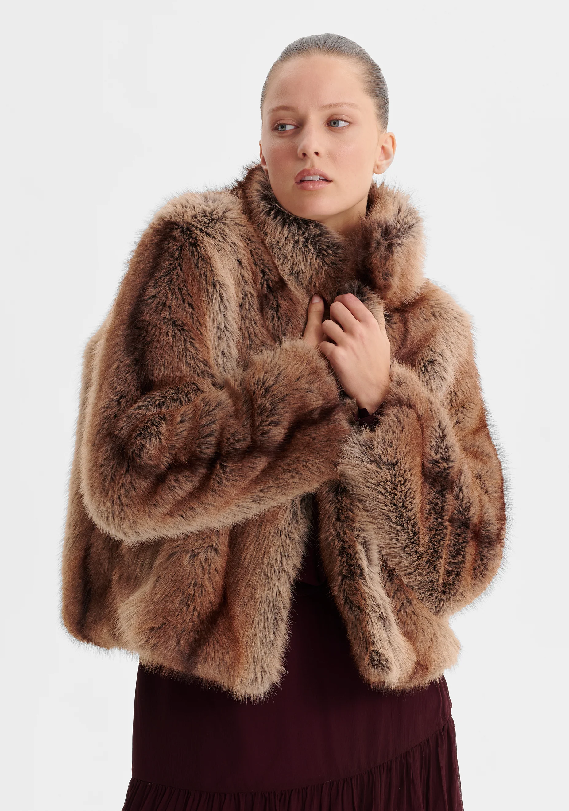 Amalia Fur Jacket_Tiramisu - Image 3