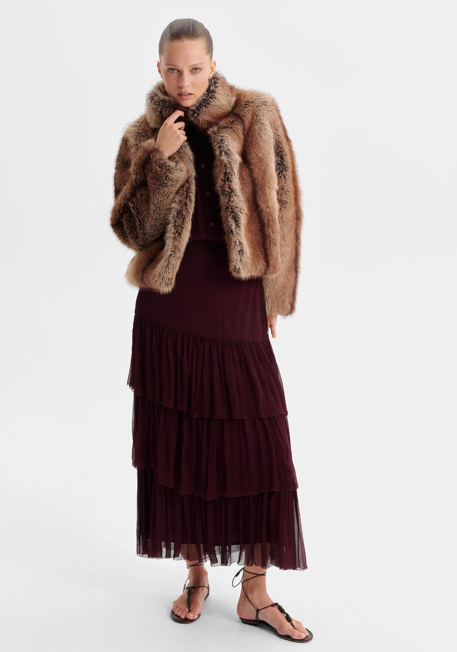 Amalia Fur Jacket_Tiramisu - Image 7