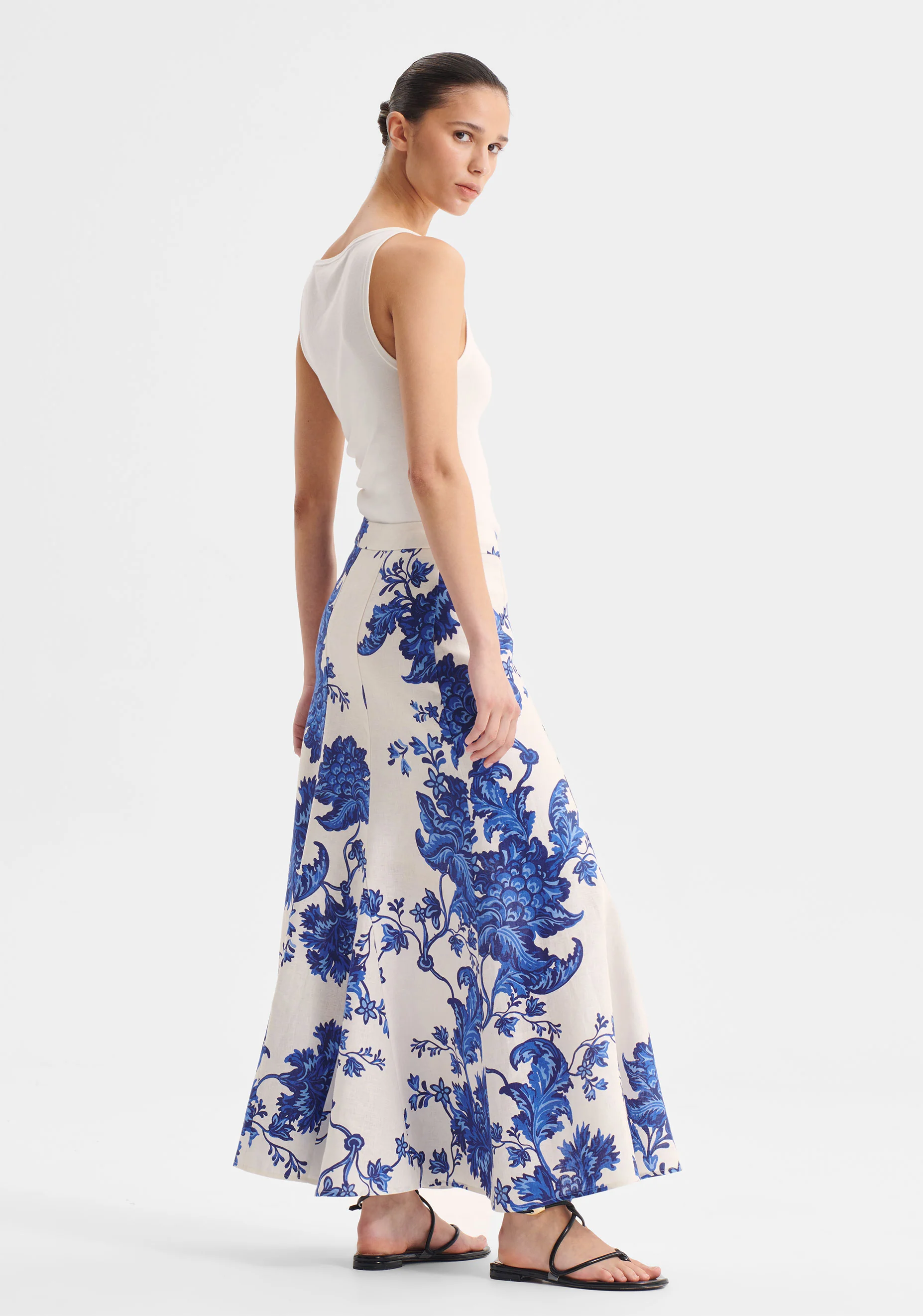 Bonita Linen Skirt_Print - Image 3