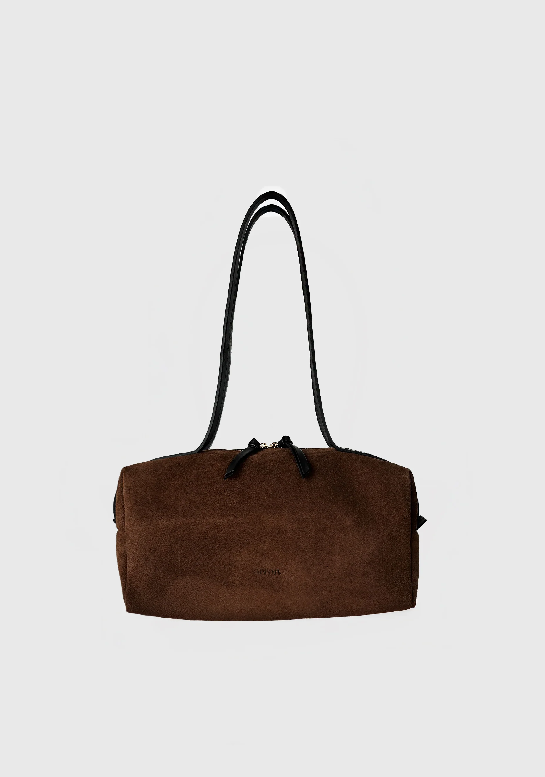 Carla Suede Leather Bag_Chocolate