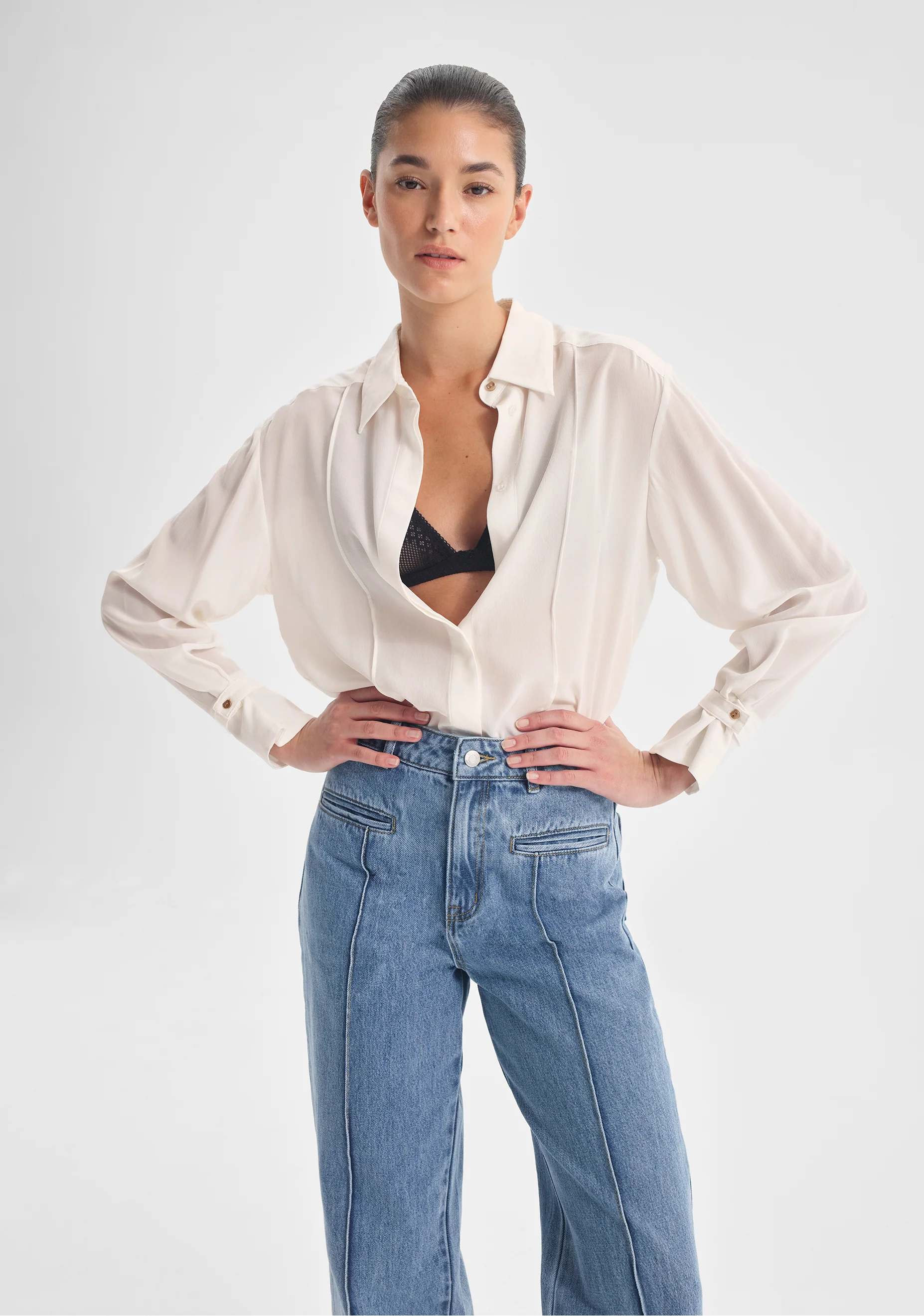 Chase Silk Shirt_Snow - Image 5