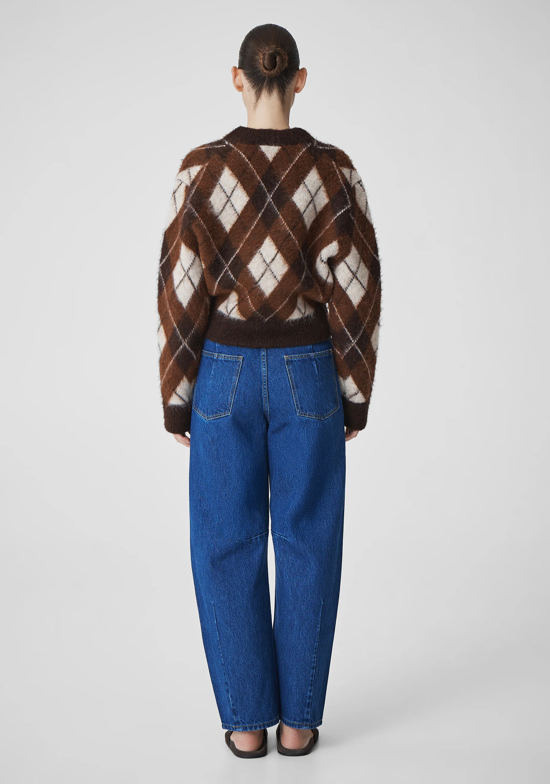 Chester Knit Jacket_Argyle - Image 3