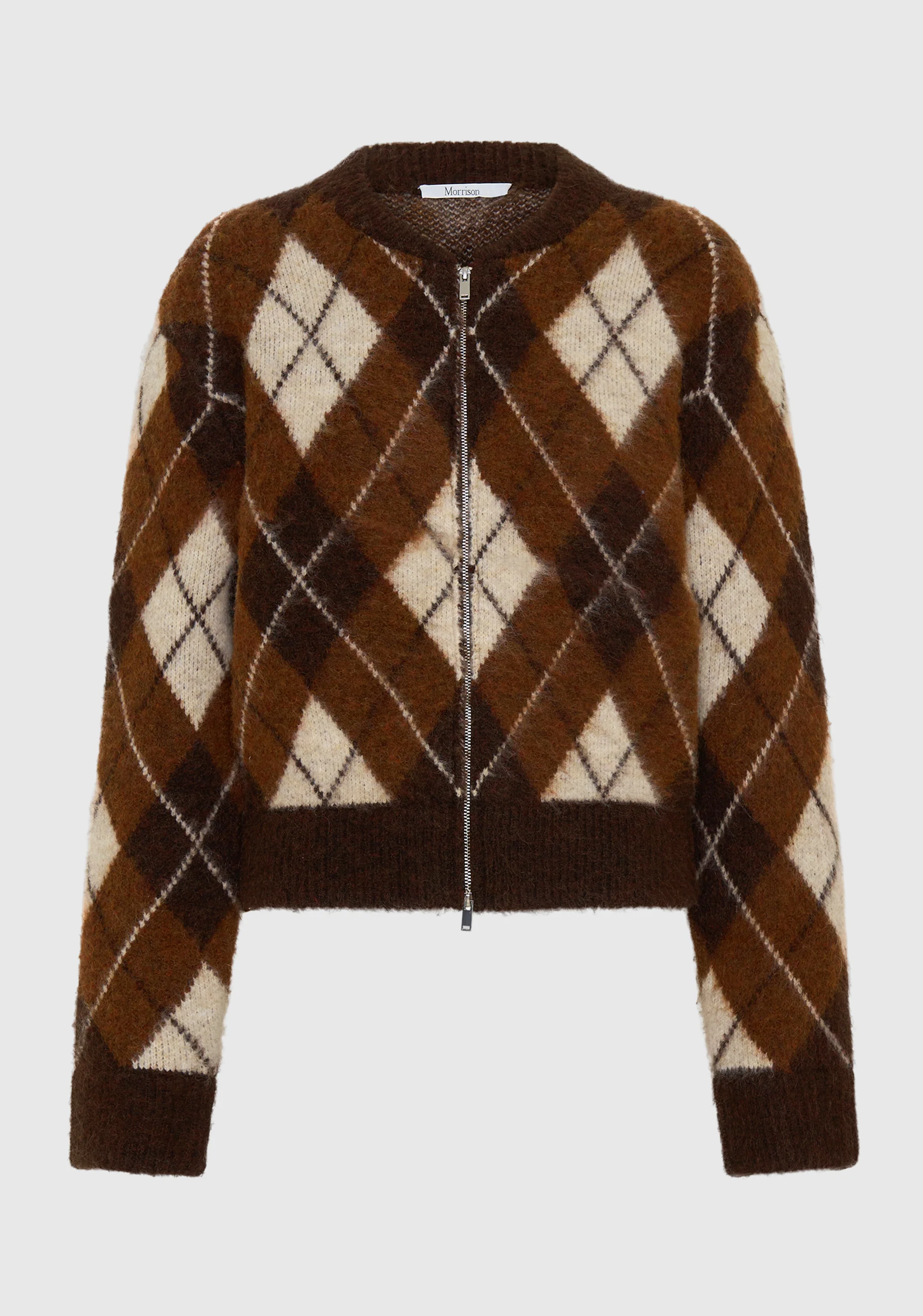 Chester Knit Jacket_Argyle - Image 5