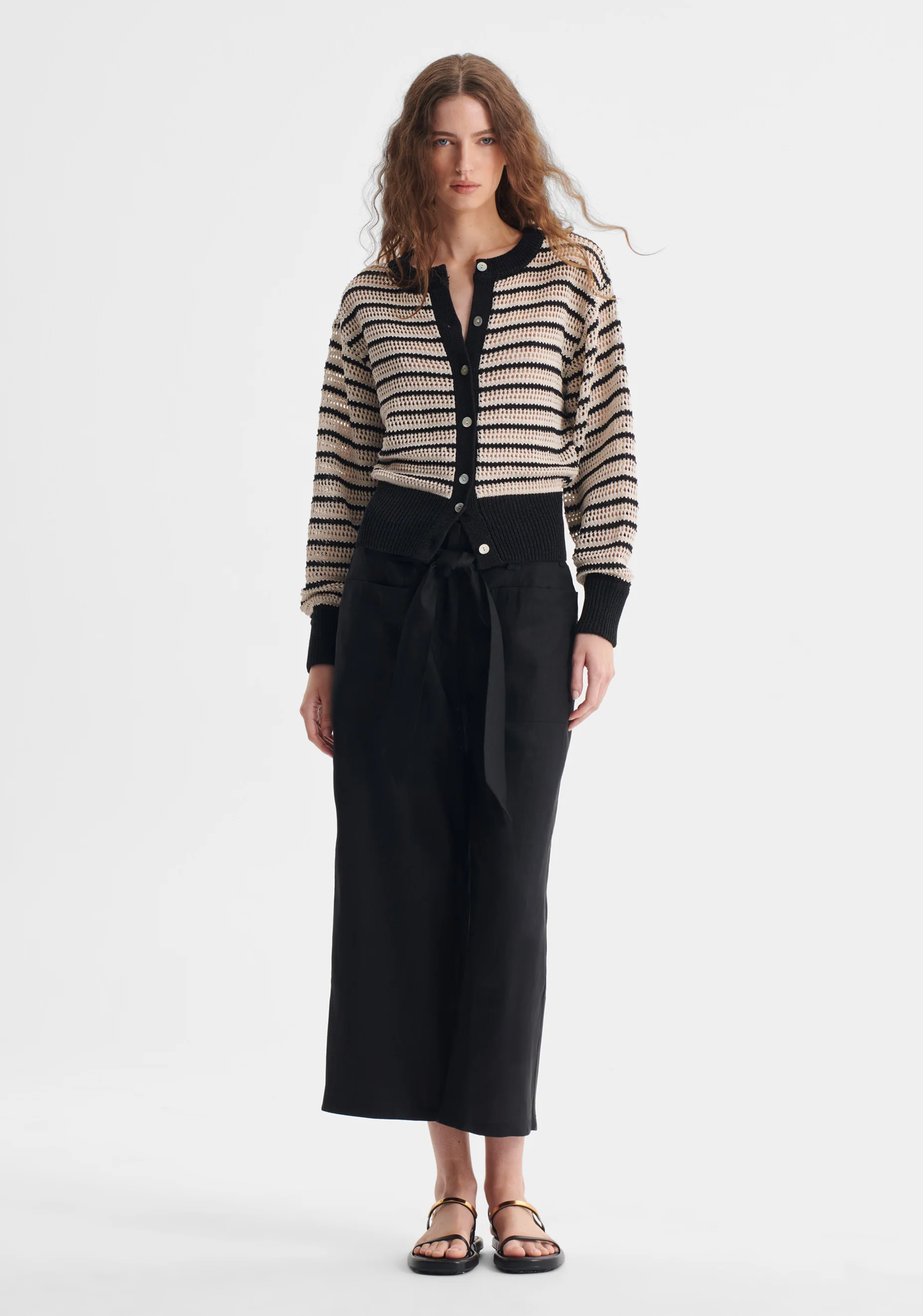 Clover Knit Cardigan_Stripe - Image 2