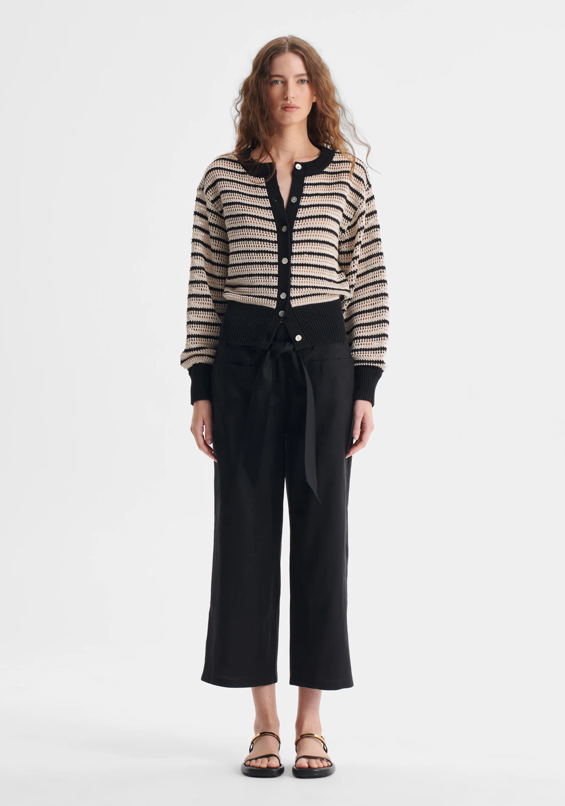Clover Knit Cardigan_Stripe - Image 3