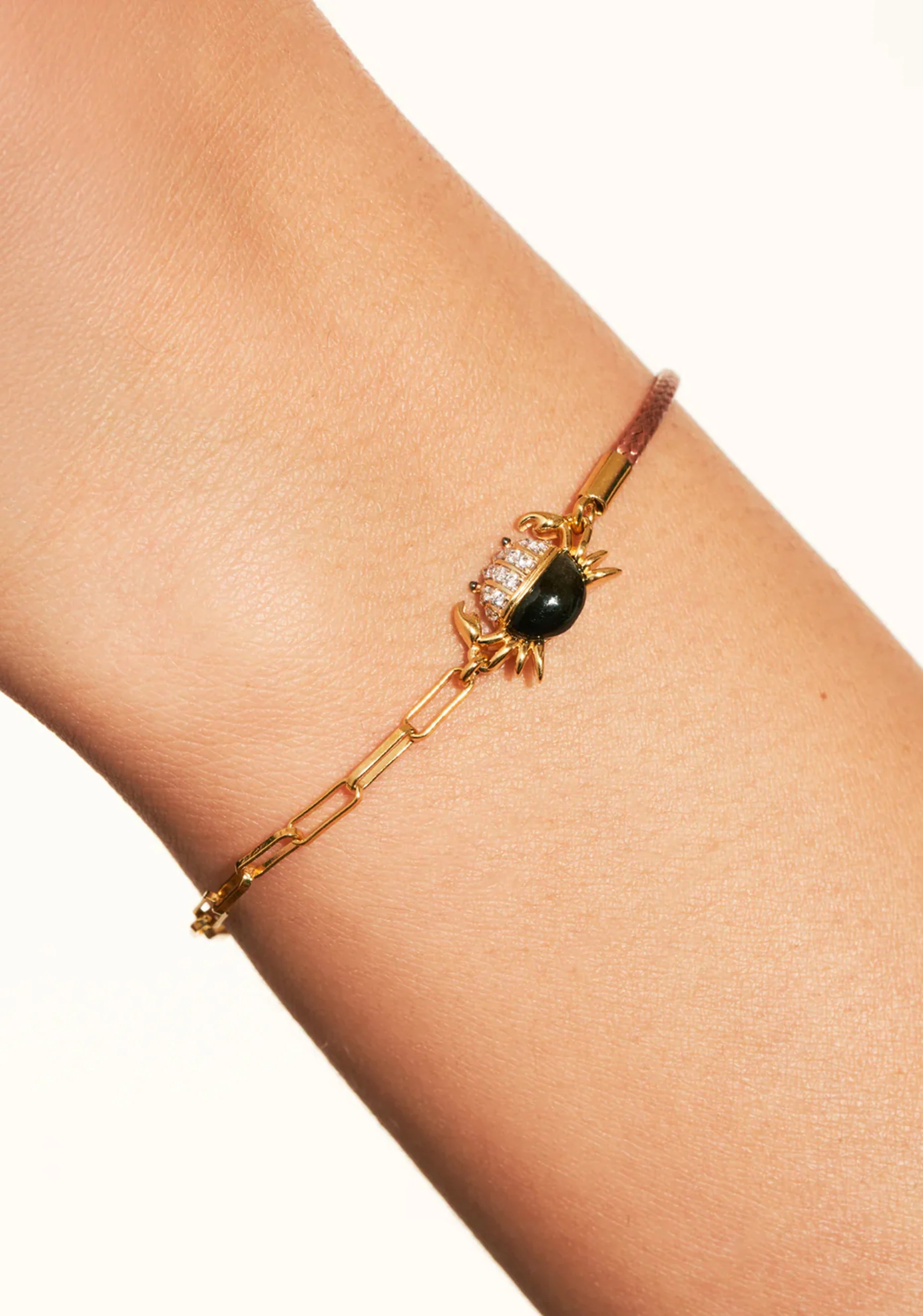 Crabe Bracelet_Beige Obsidian - Image 2