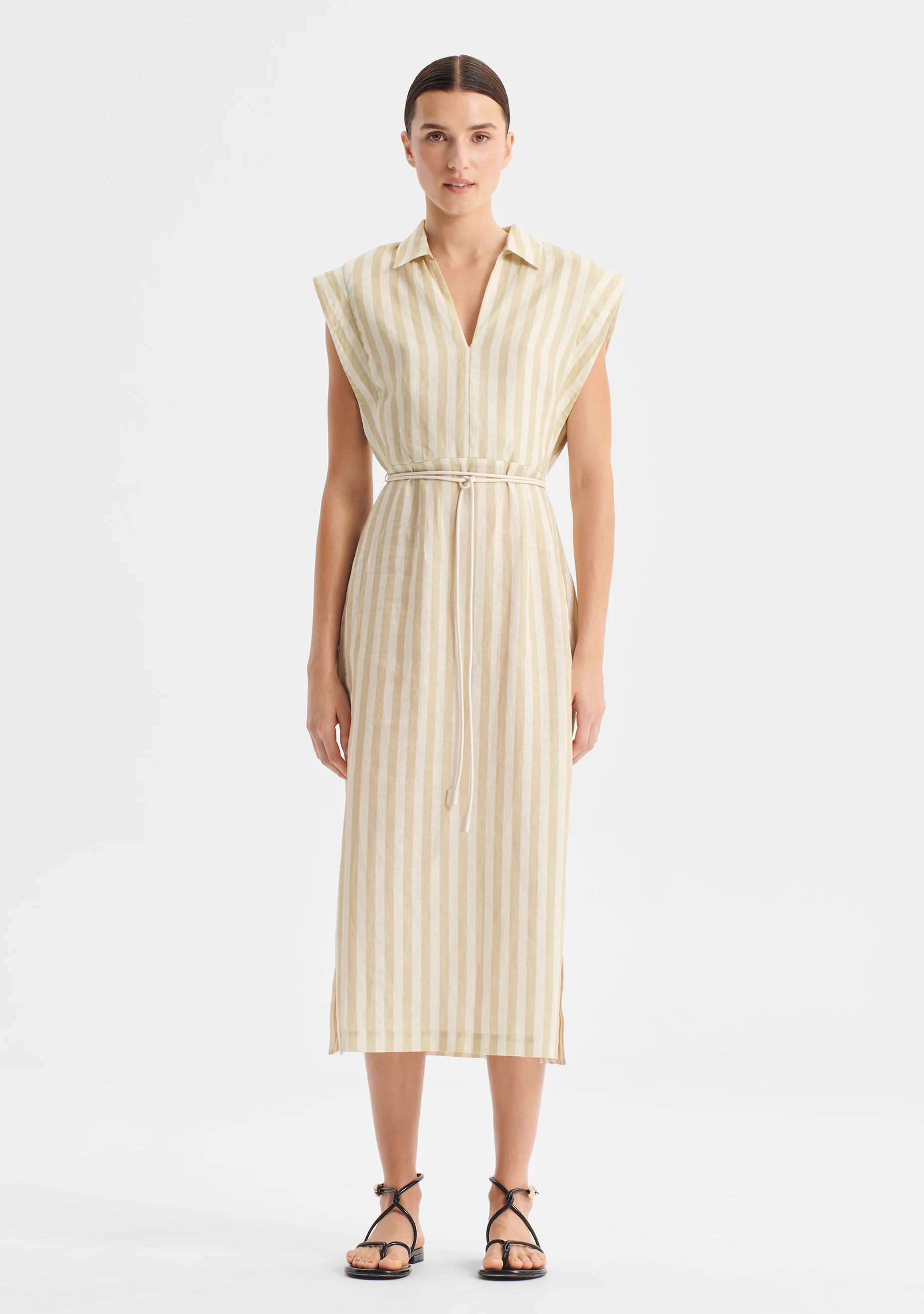 Cybil Linen Dress_Stripe