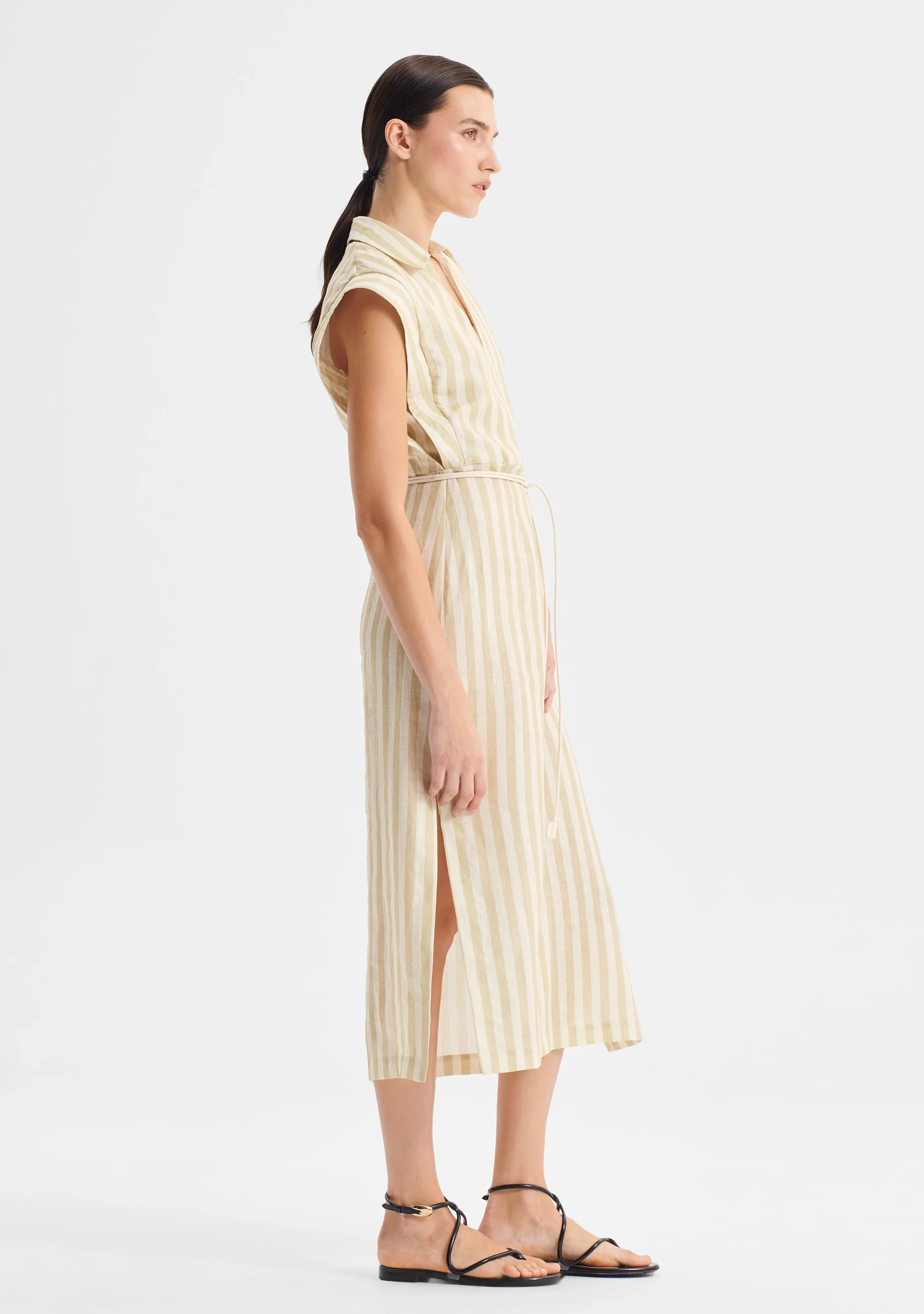 Cybil Linen Dress_Stripe - Image 3