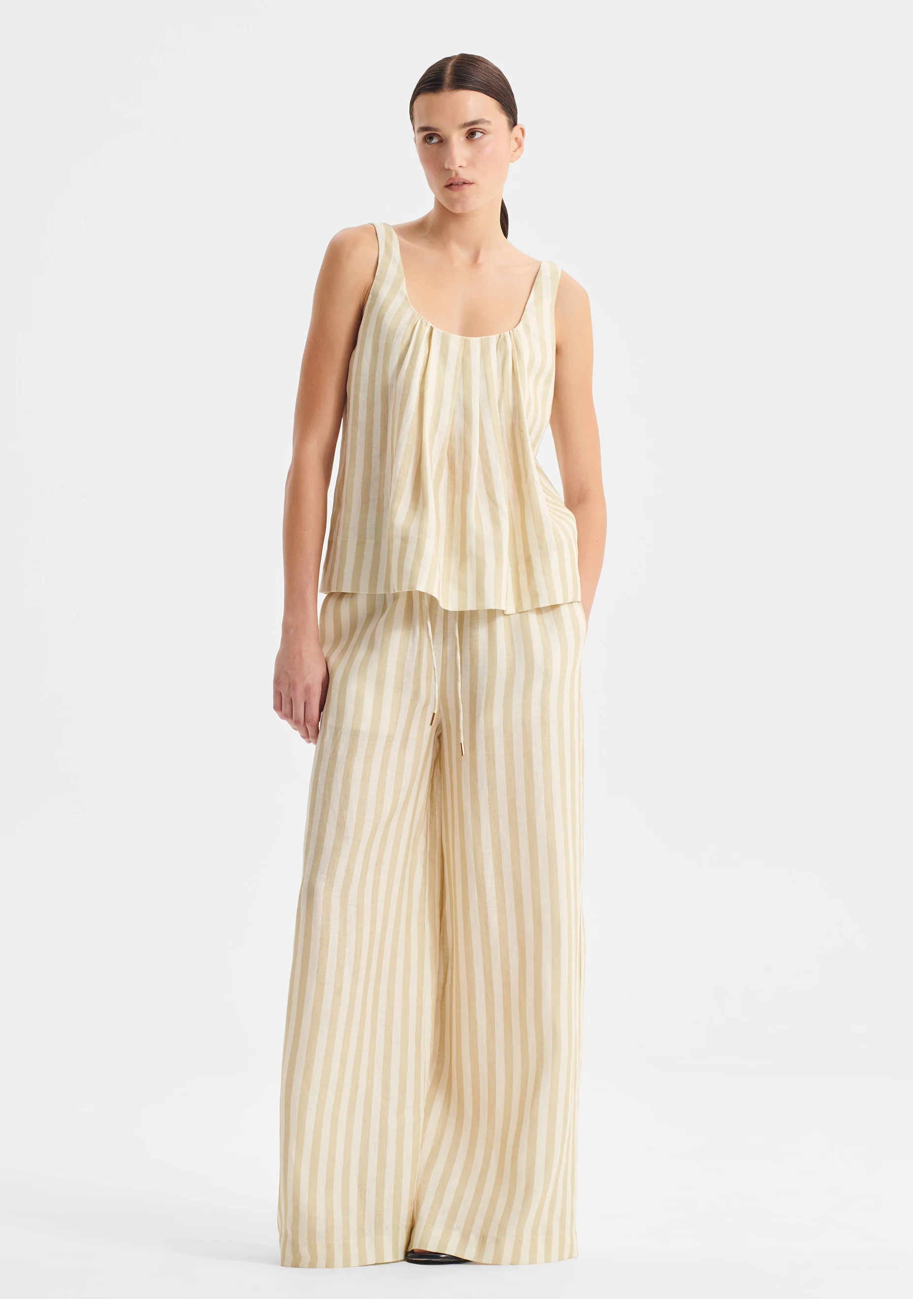 Cybil Linen Top_Stripe