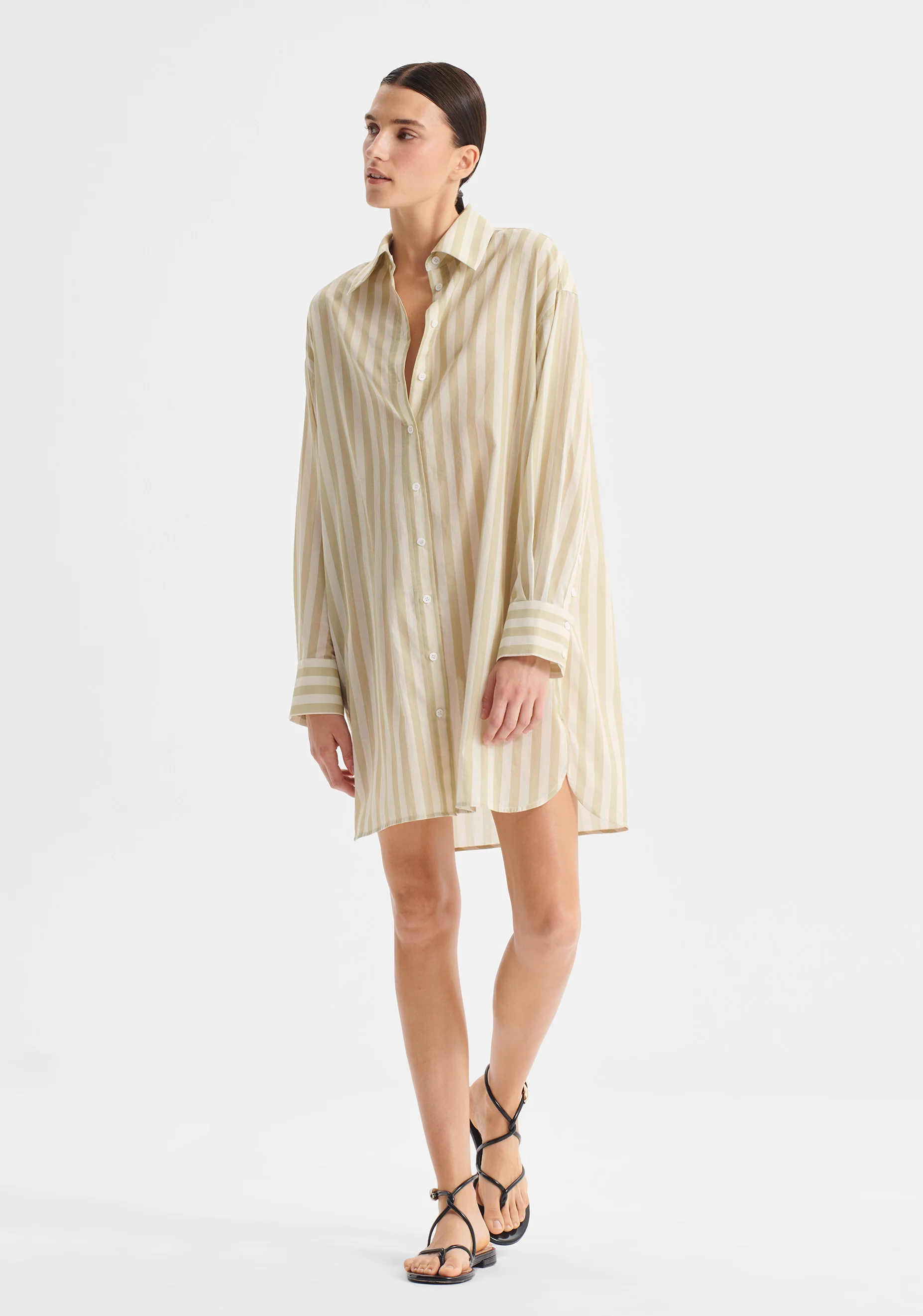 Cybil Shirt Dress_Stripe - Image 4