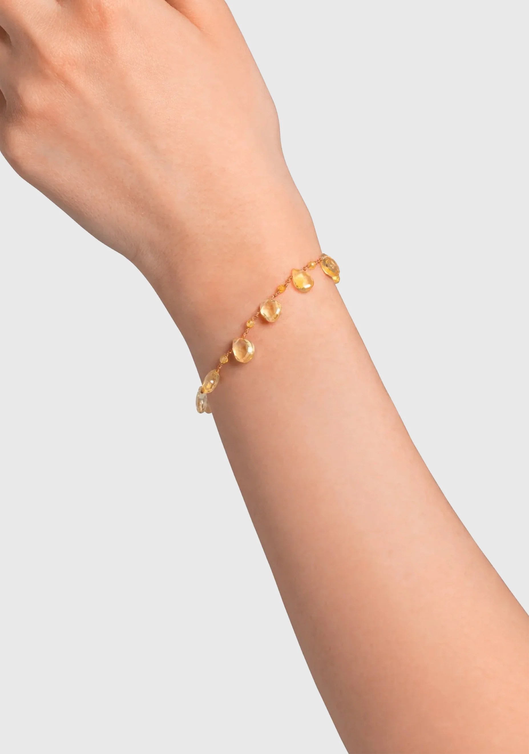 Drop Bead Bracelet_Citrine - Image 2
