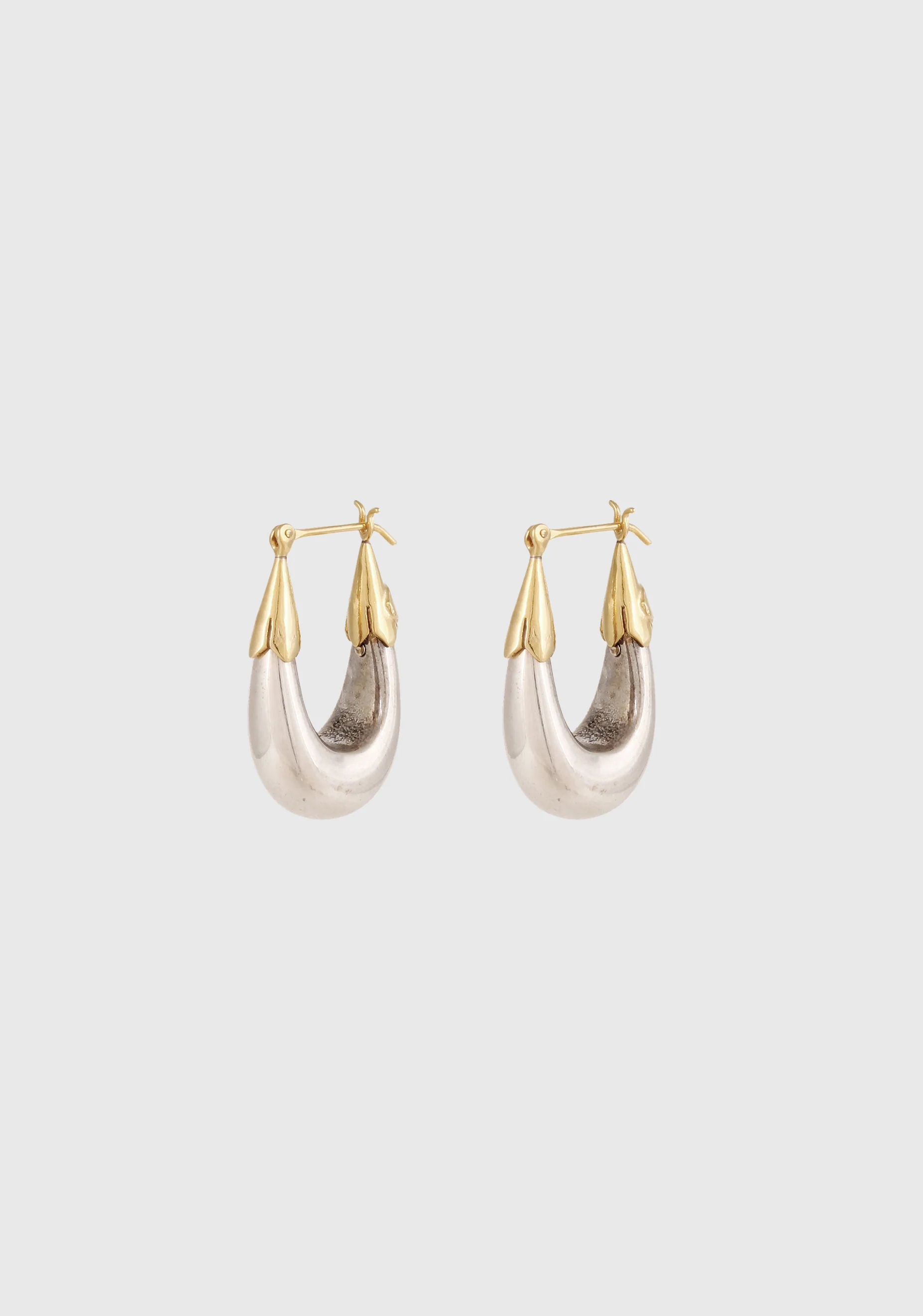 Ecume Small Earrings_Silver Gold
