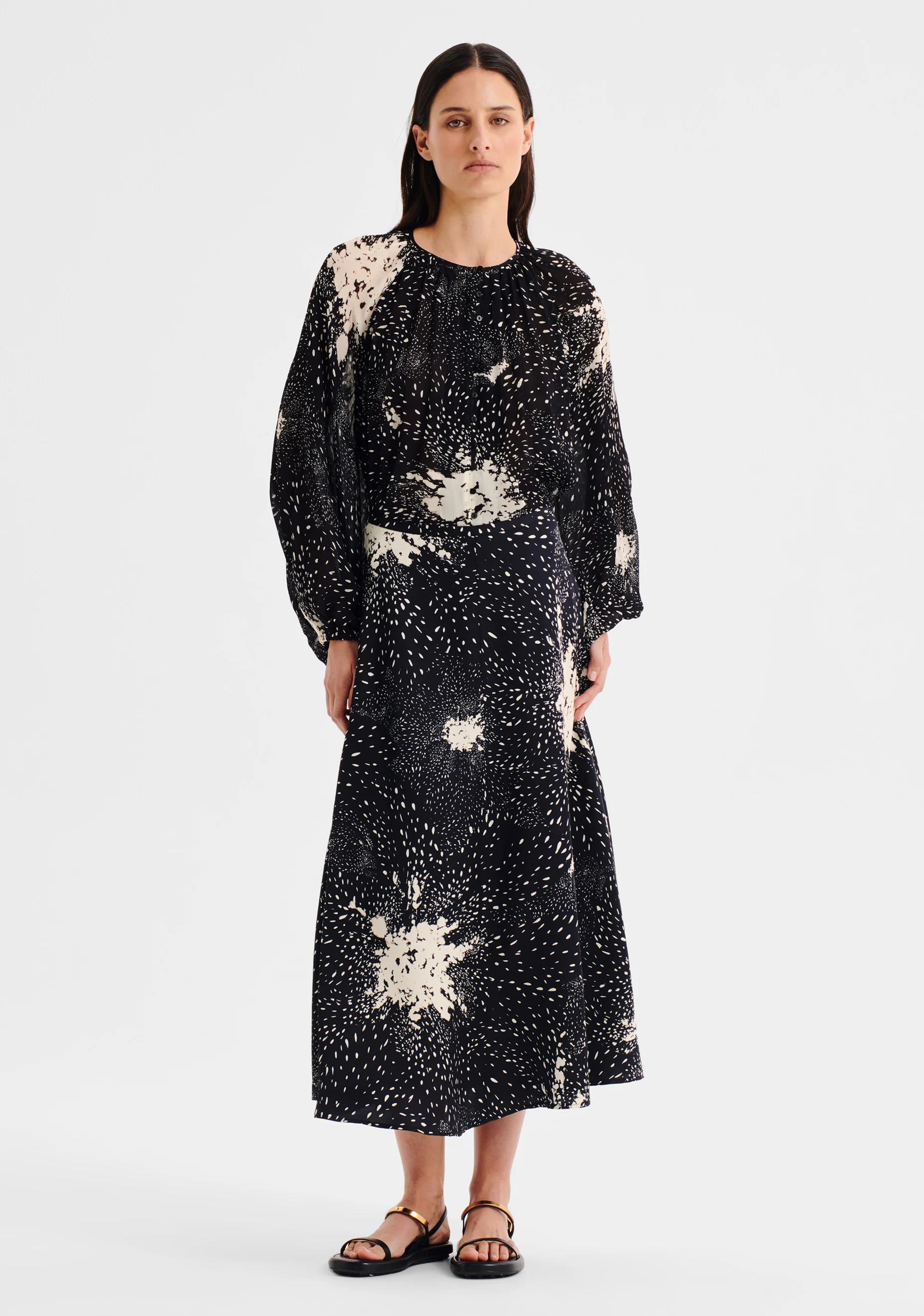 Florian Blouse_Black Print - Image 2