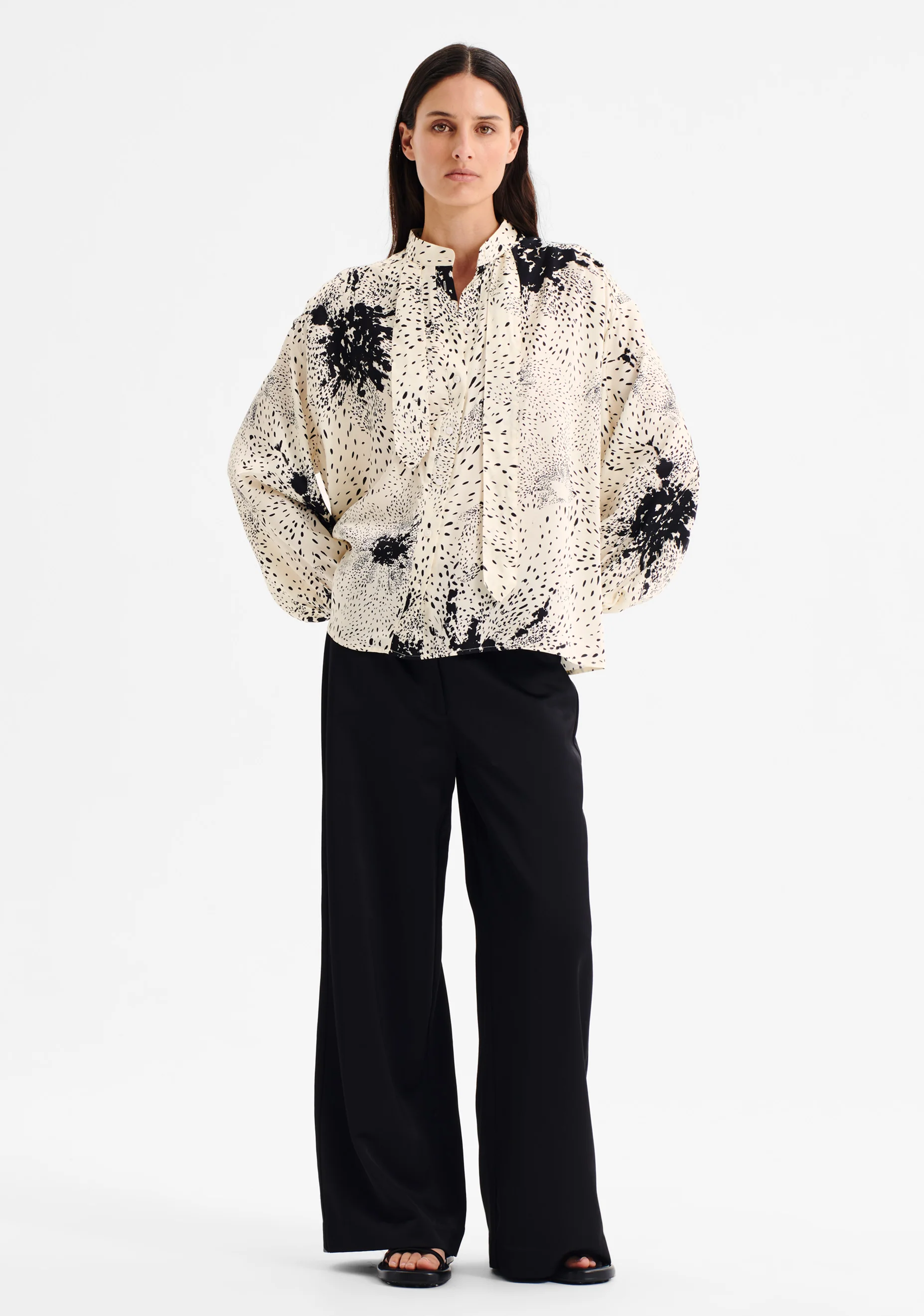Florian Swing Shirt_Ecru Print - Image 4