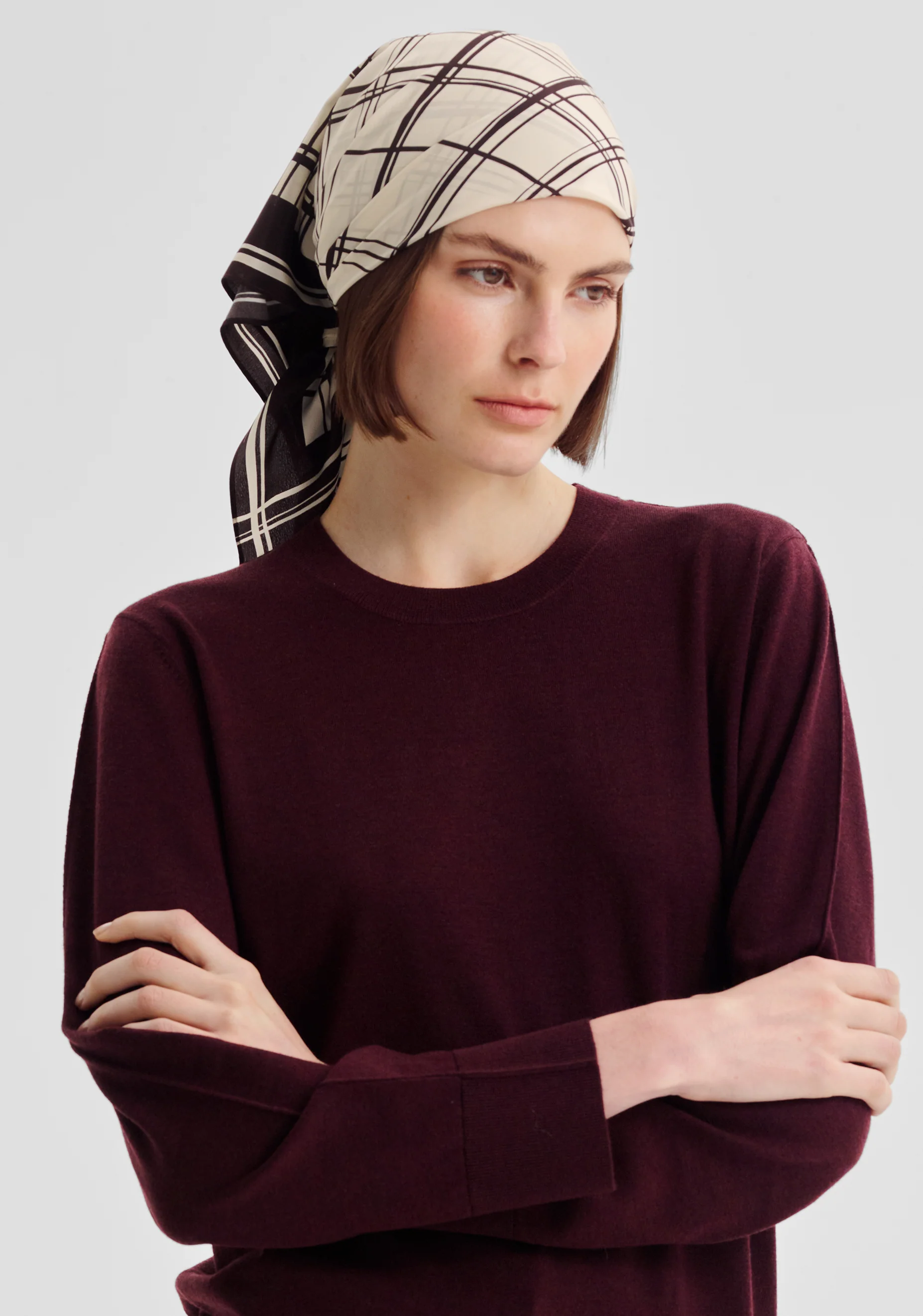 Francis Silk Scarf 65_Print - Image 4