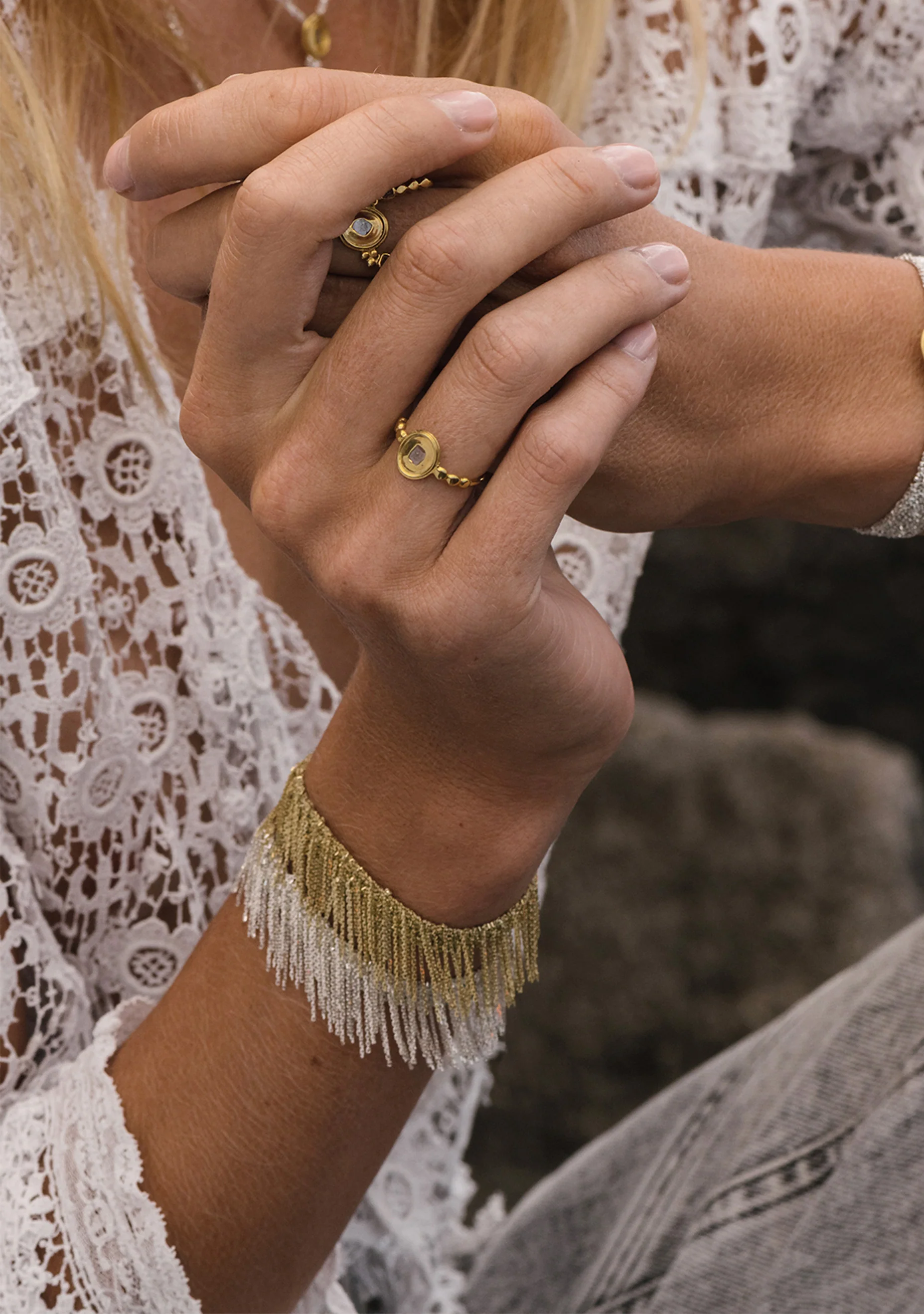 Fringe Bracelet_Gold - Image 2