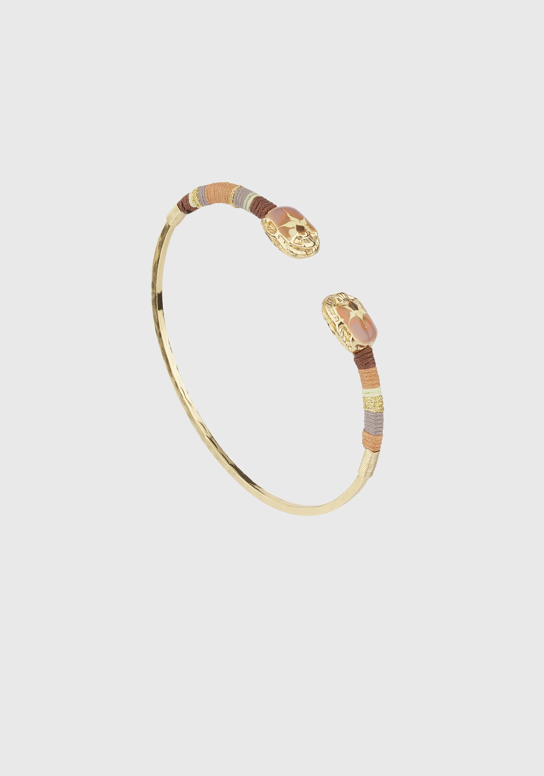 Duality Thread Bracelet_Nude Burgundy - Image 2