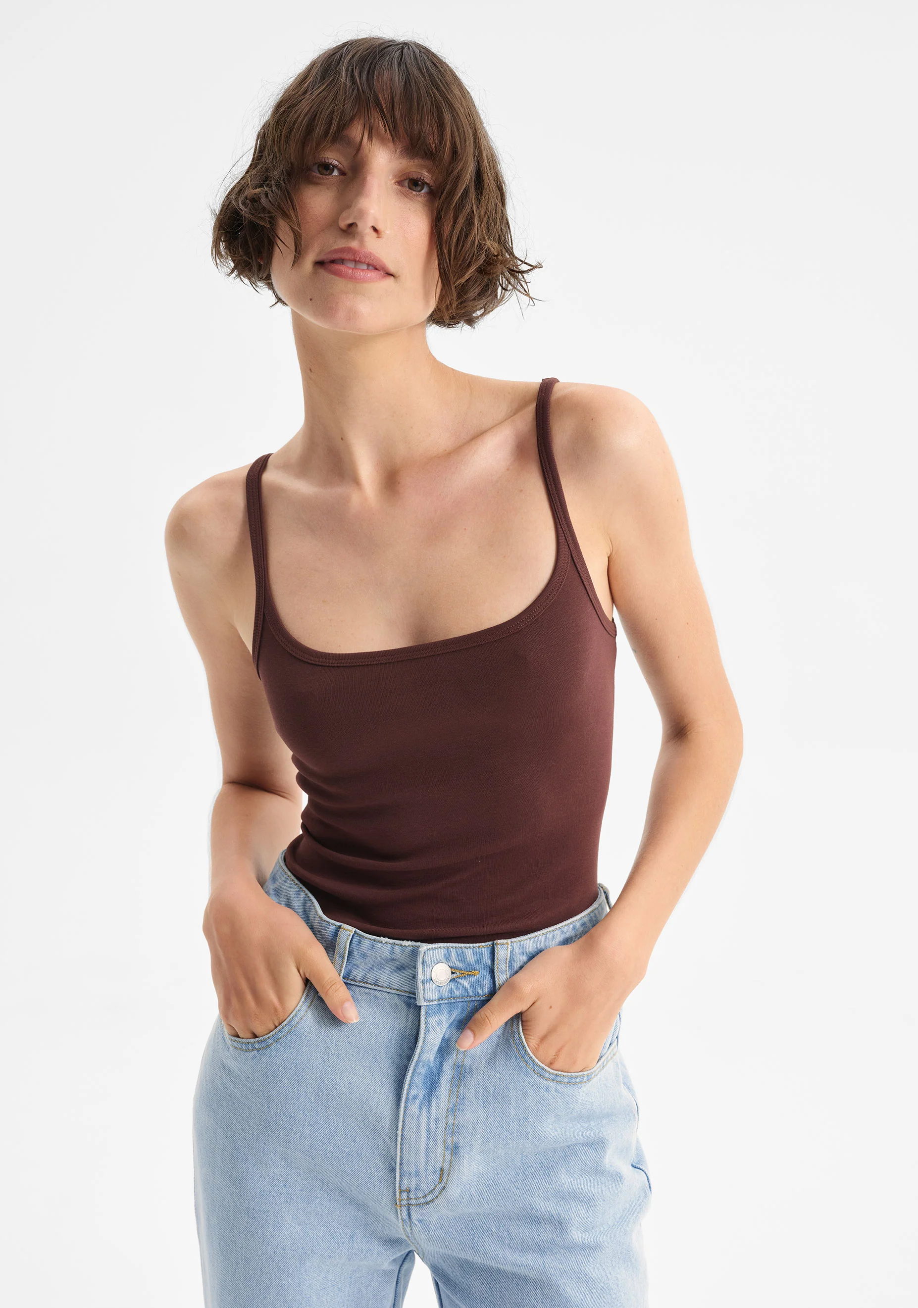 Gretal Tank_Chocolate - Image 2