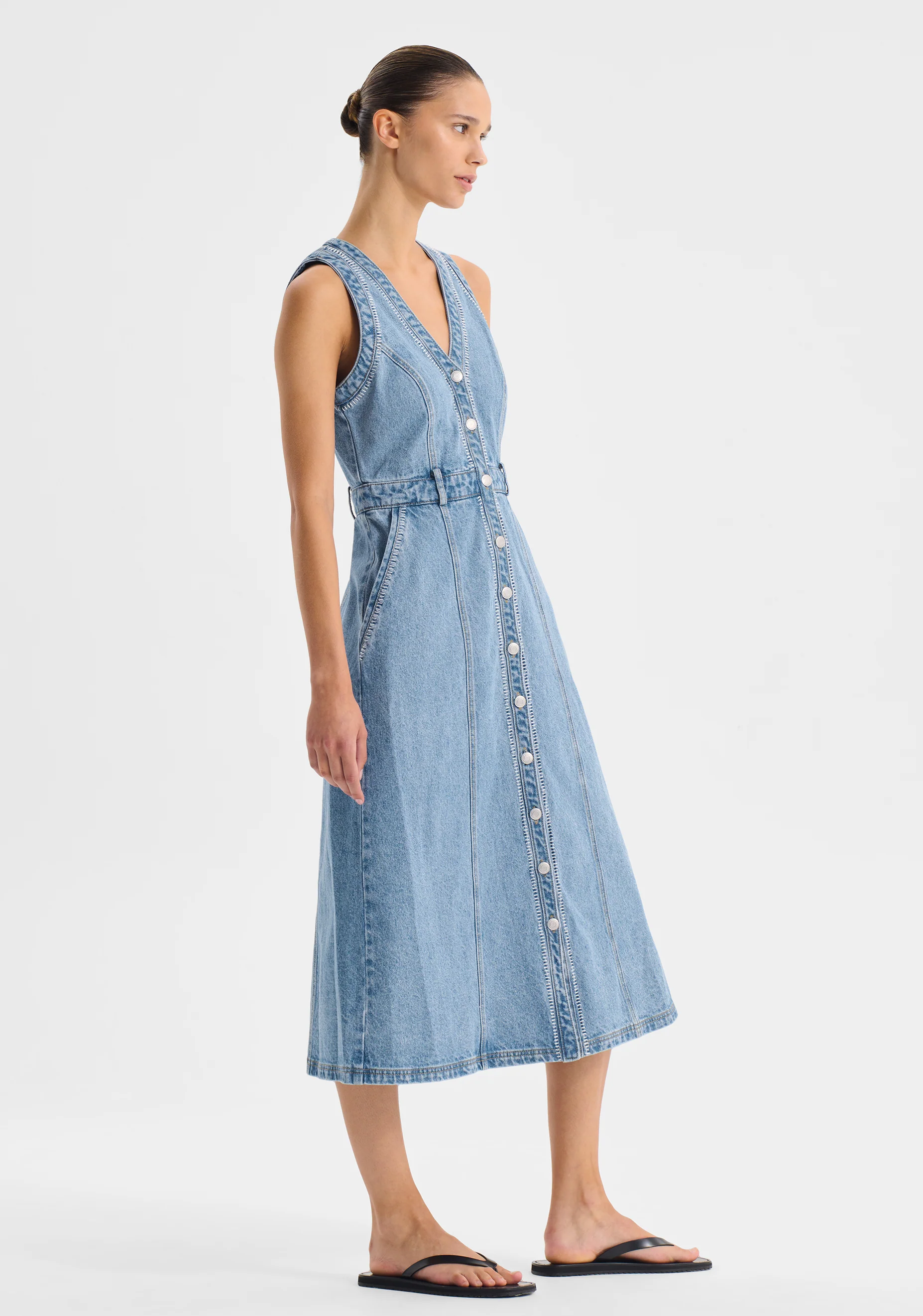 Hendrix Denim Dress_Light Blue - Image 3
