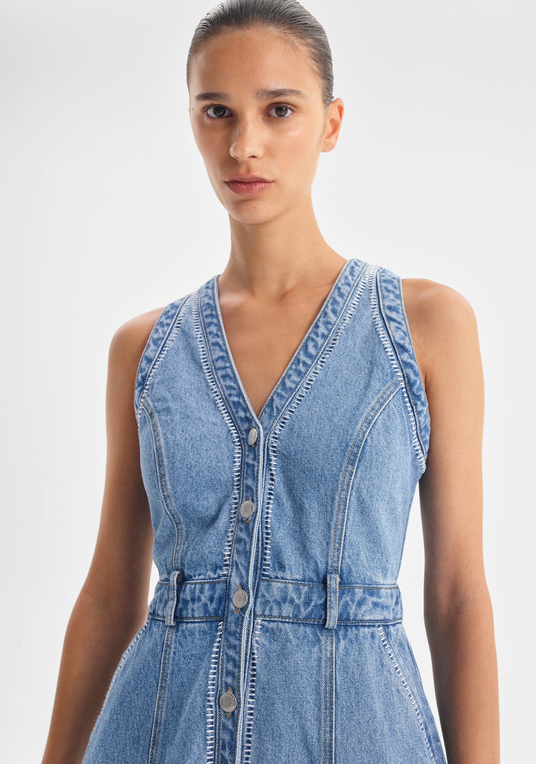 Hendrix Denim Dress_Light Blue - Image 5