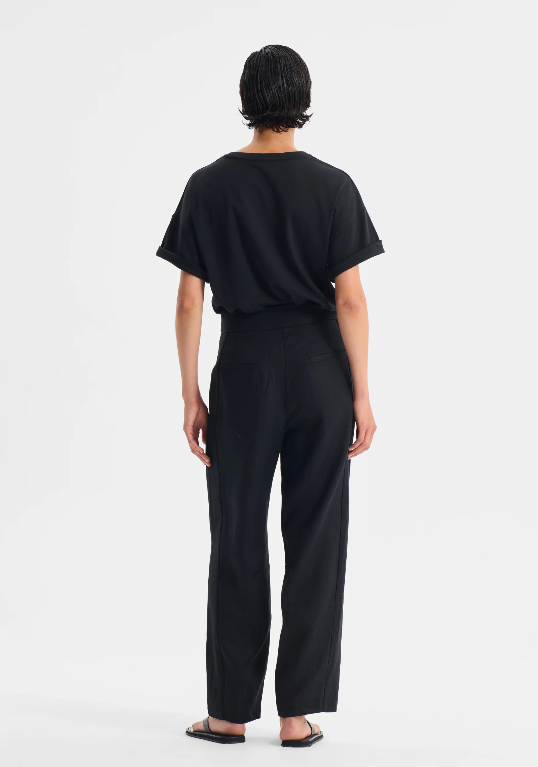 Jackson Linen Pant_Black - Image 3