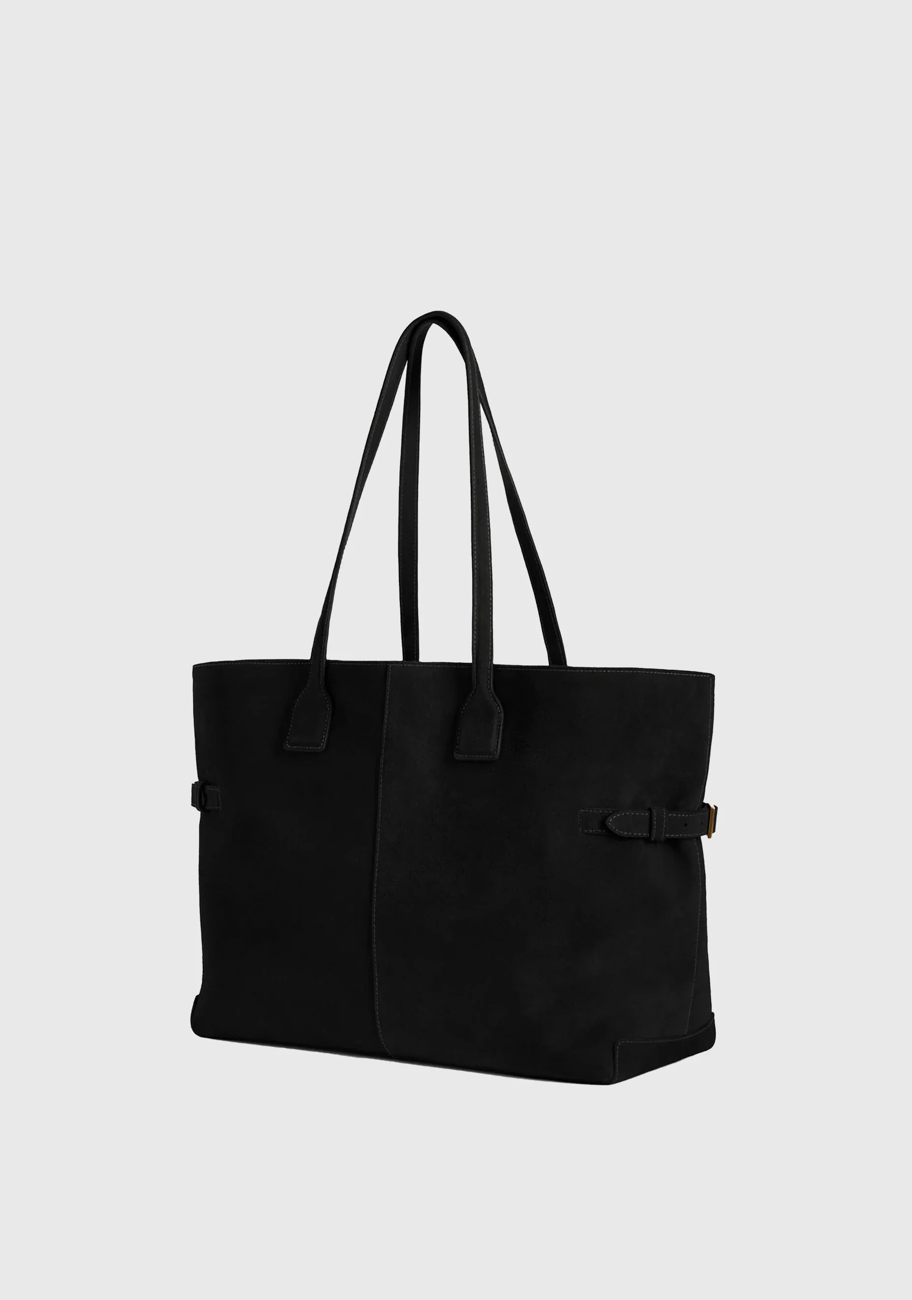Lesley Suede Tote_Black - Image 2