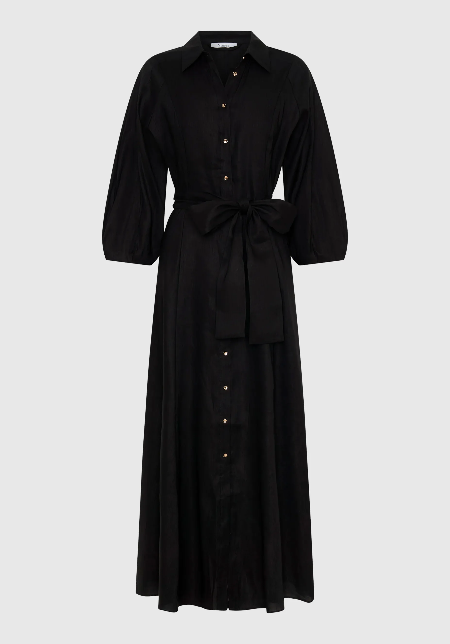 Madelyn Shirt Dress_Black - Image 8
