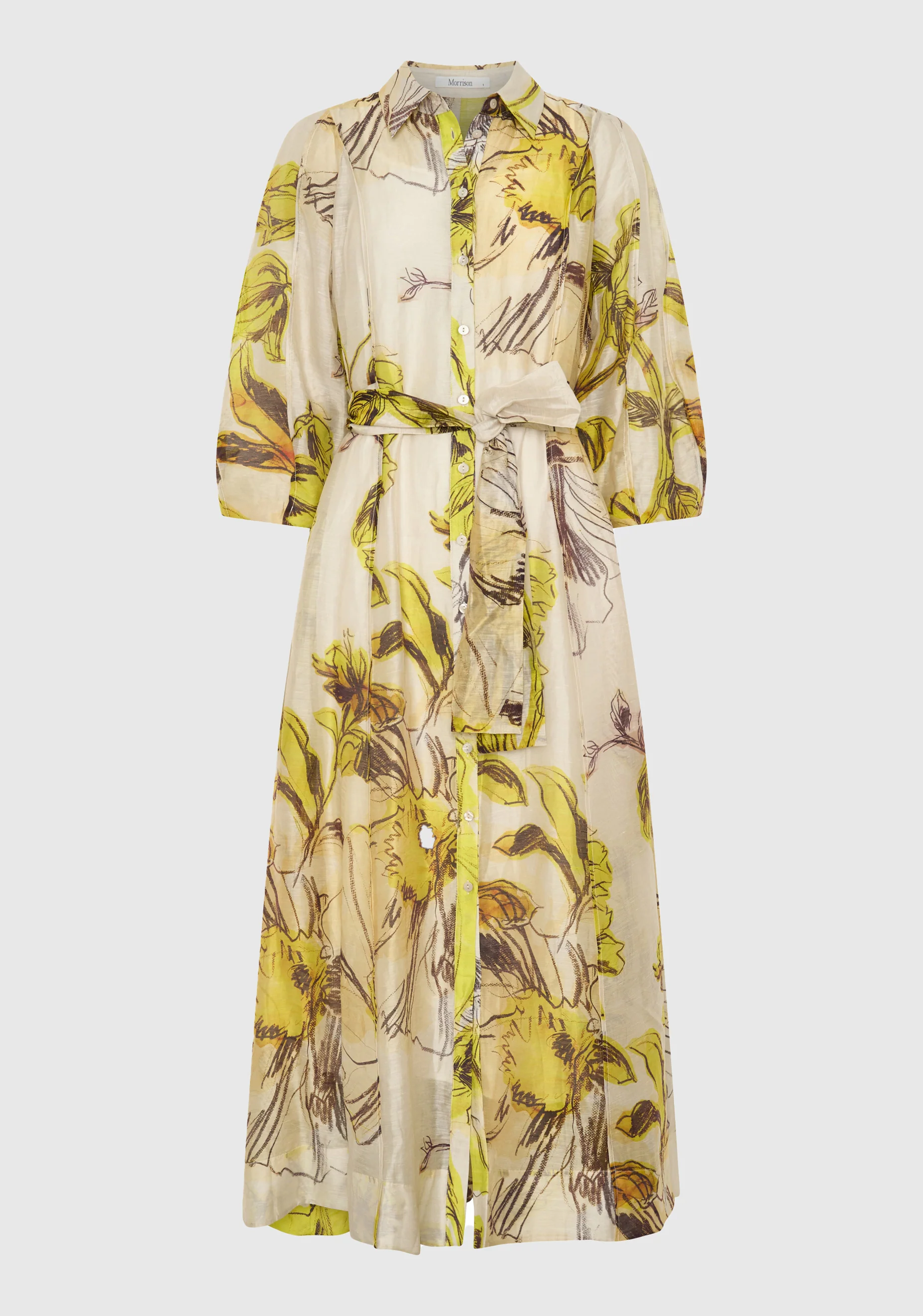 Mae Shirt Dress_Lemon - Image 5