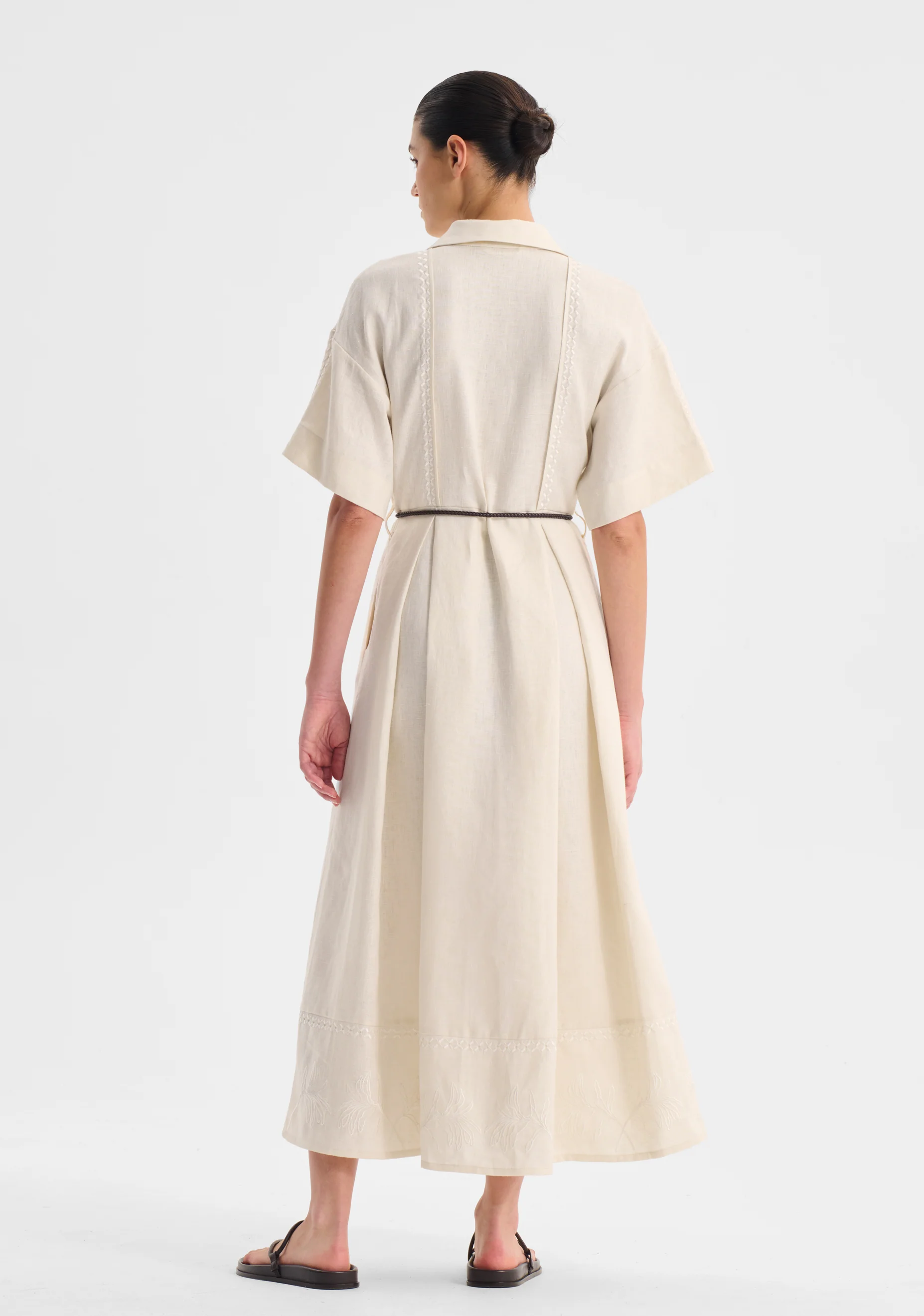 Maisey Linen Dress_Ecru - Image 5