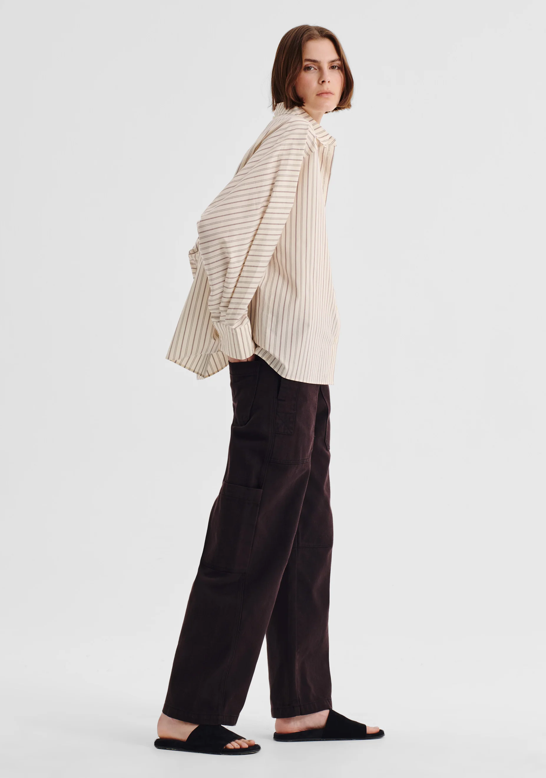 McKenna Stripe Shirt_Ecru - Image 5