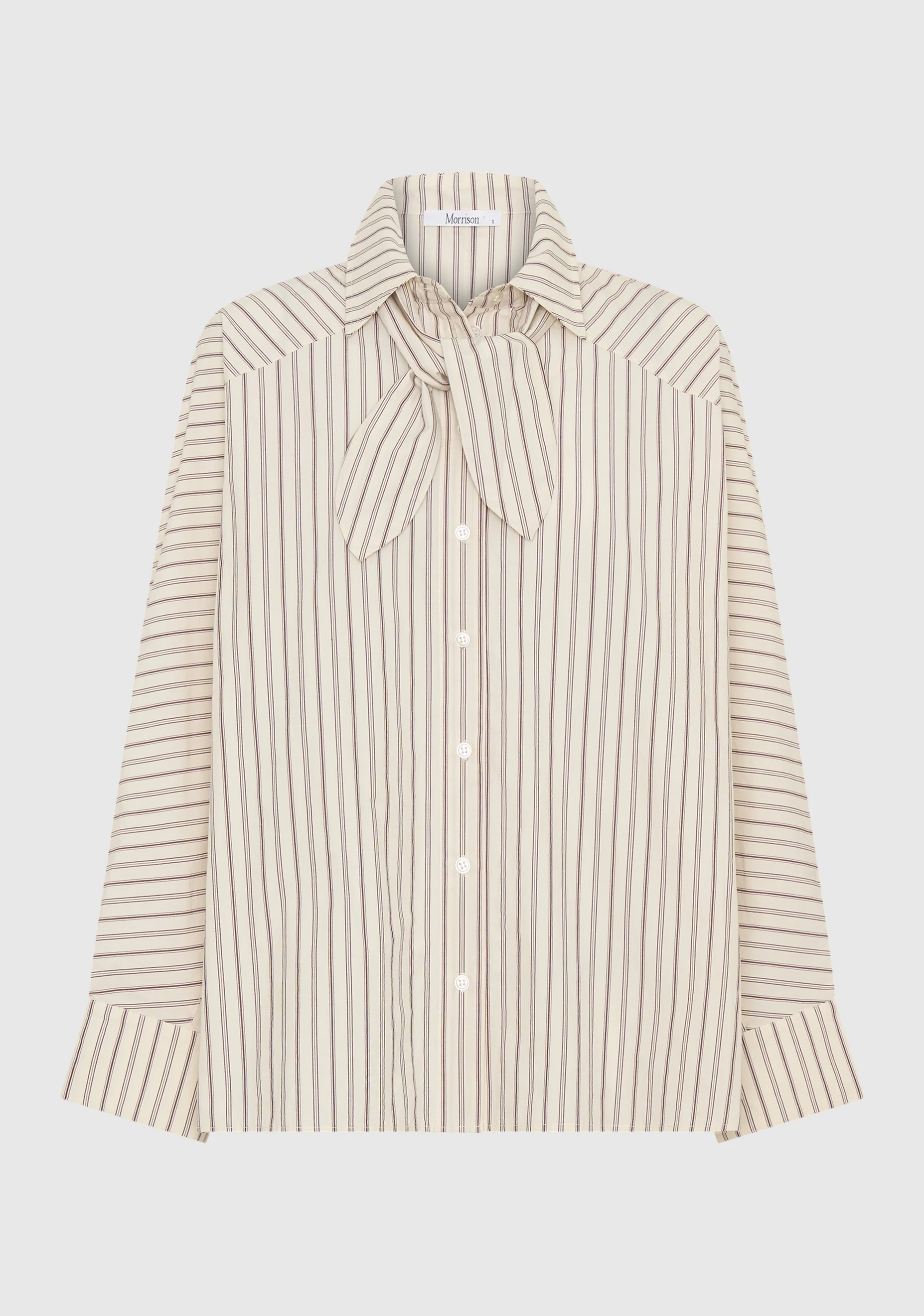 McKenna Stripe Shirt_Ecru - Image 7