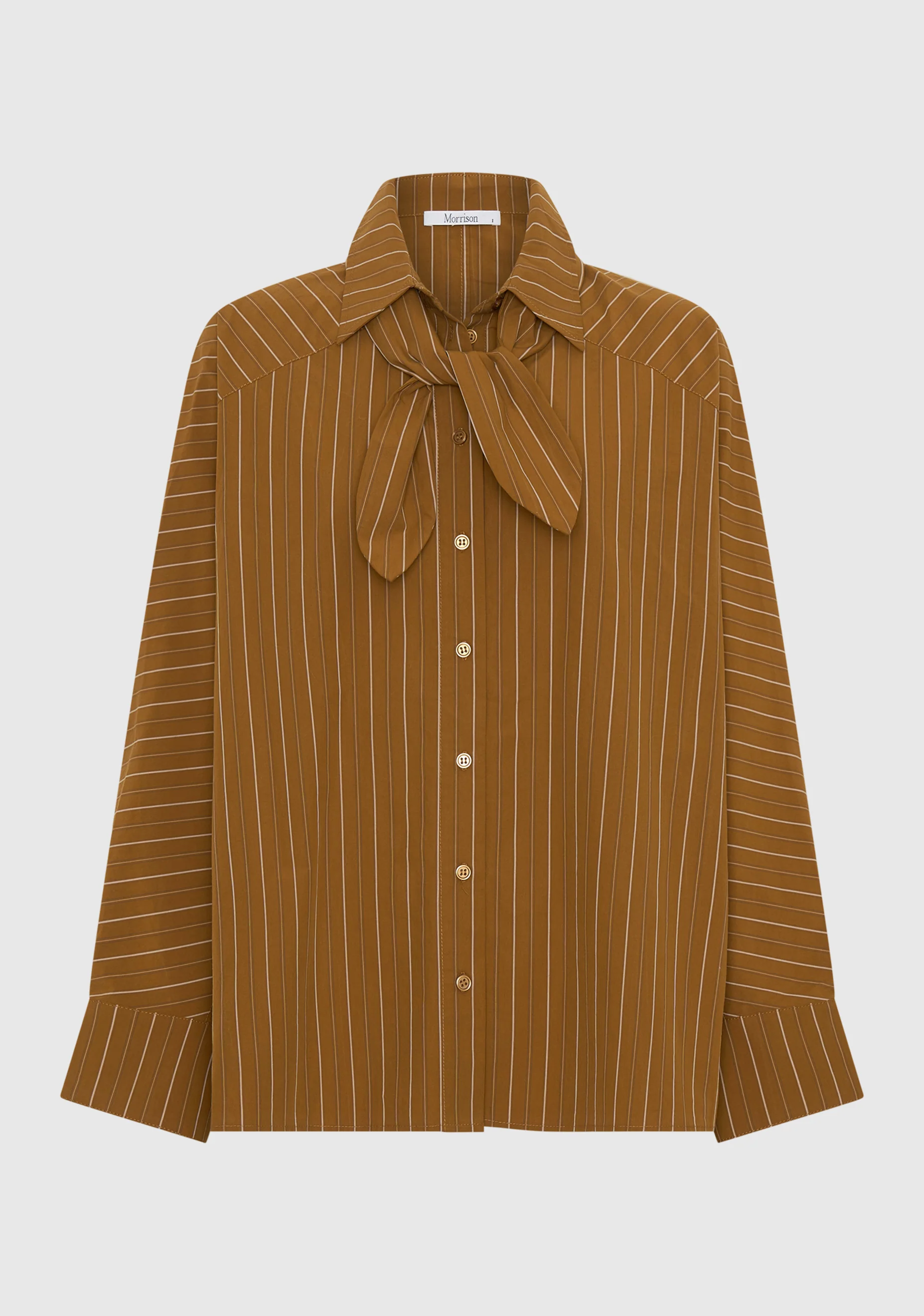 McKenna Stripe Shirt_Mustard - Image 7