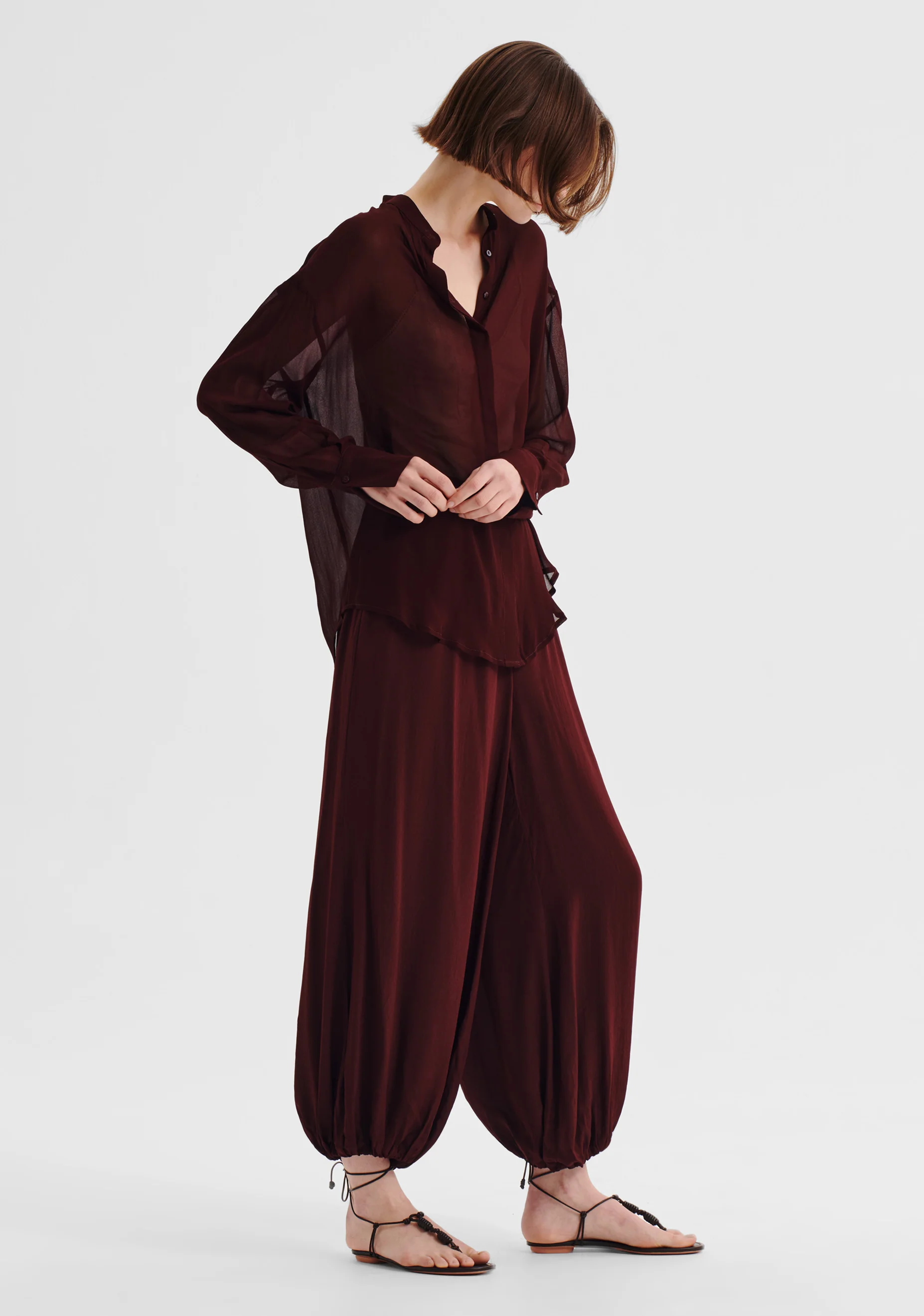 Miranda Cape Shirt_Pinot - Image 4