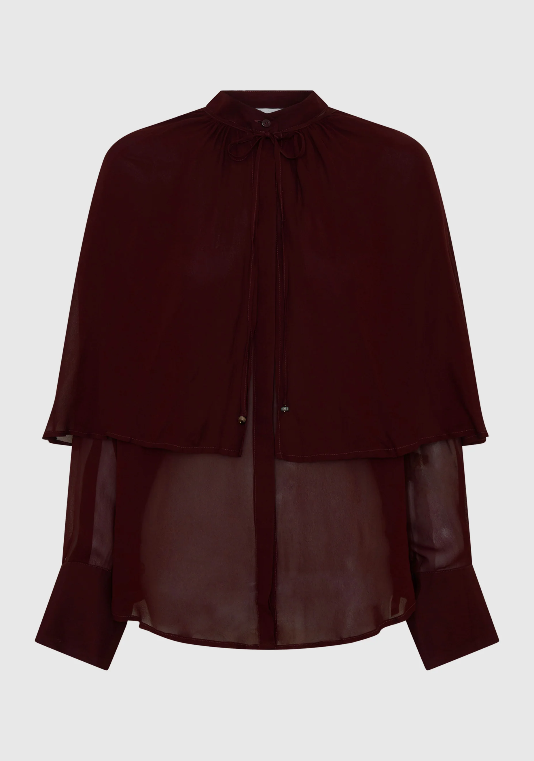 Miranda Cape Shirt_Pinot - Image 7