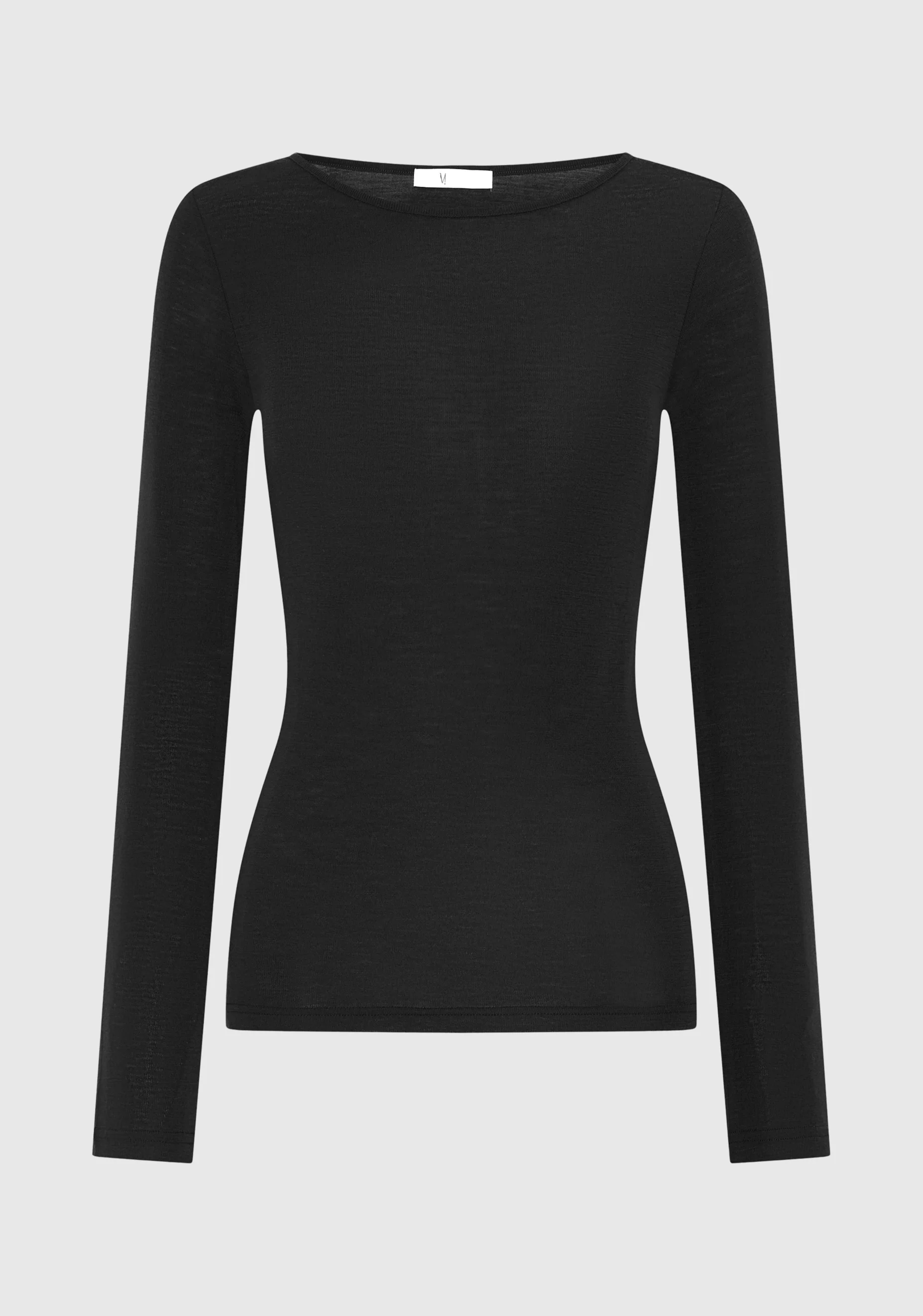 Morri Merino Round Neck_Black - Image 6