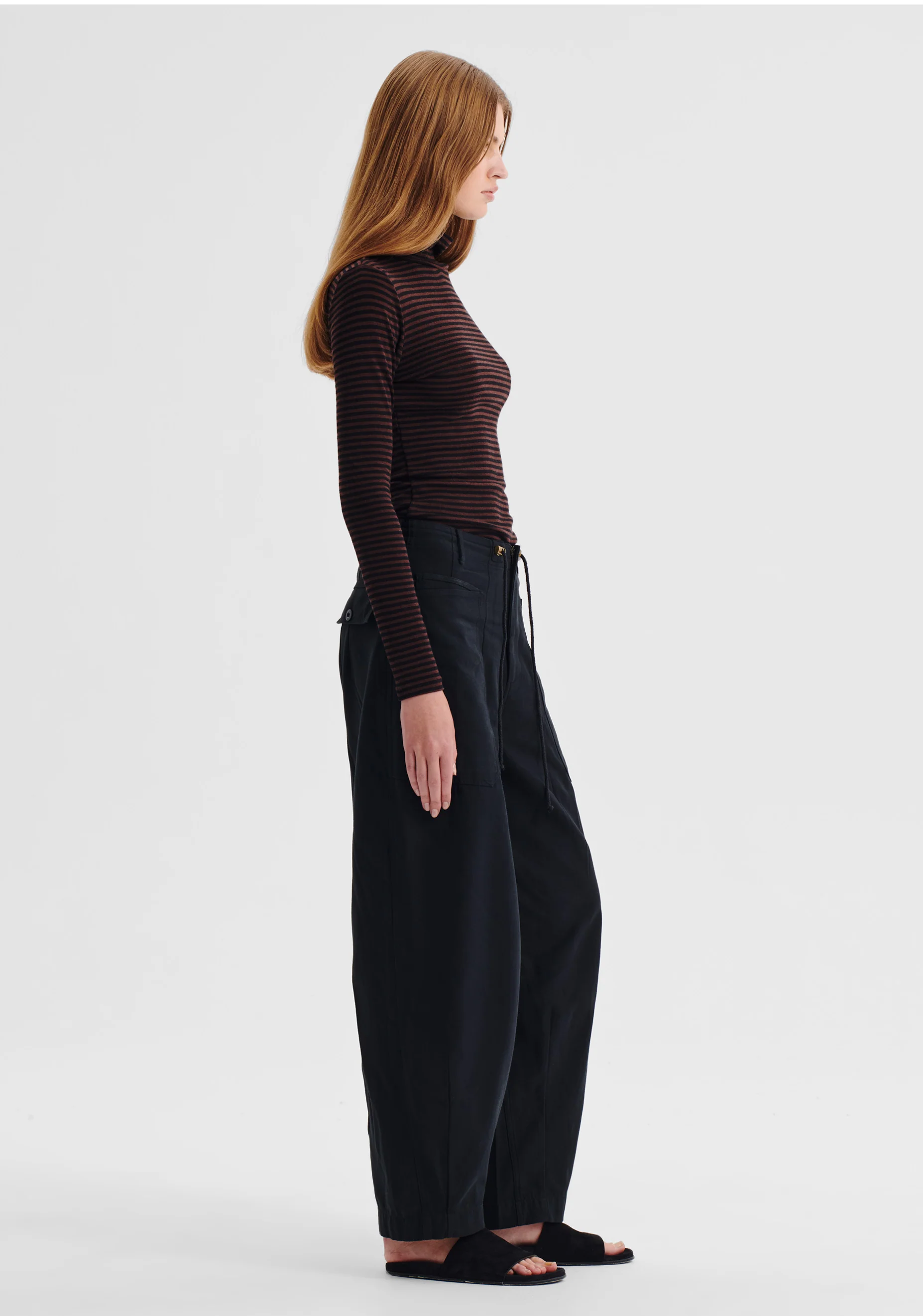 Morri Merino Stripe High Neck_Espresso/Blk - Image 4