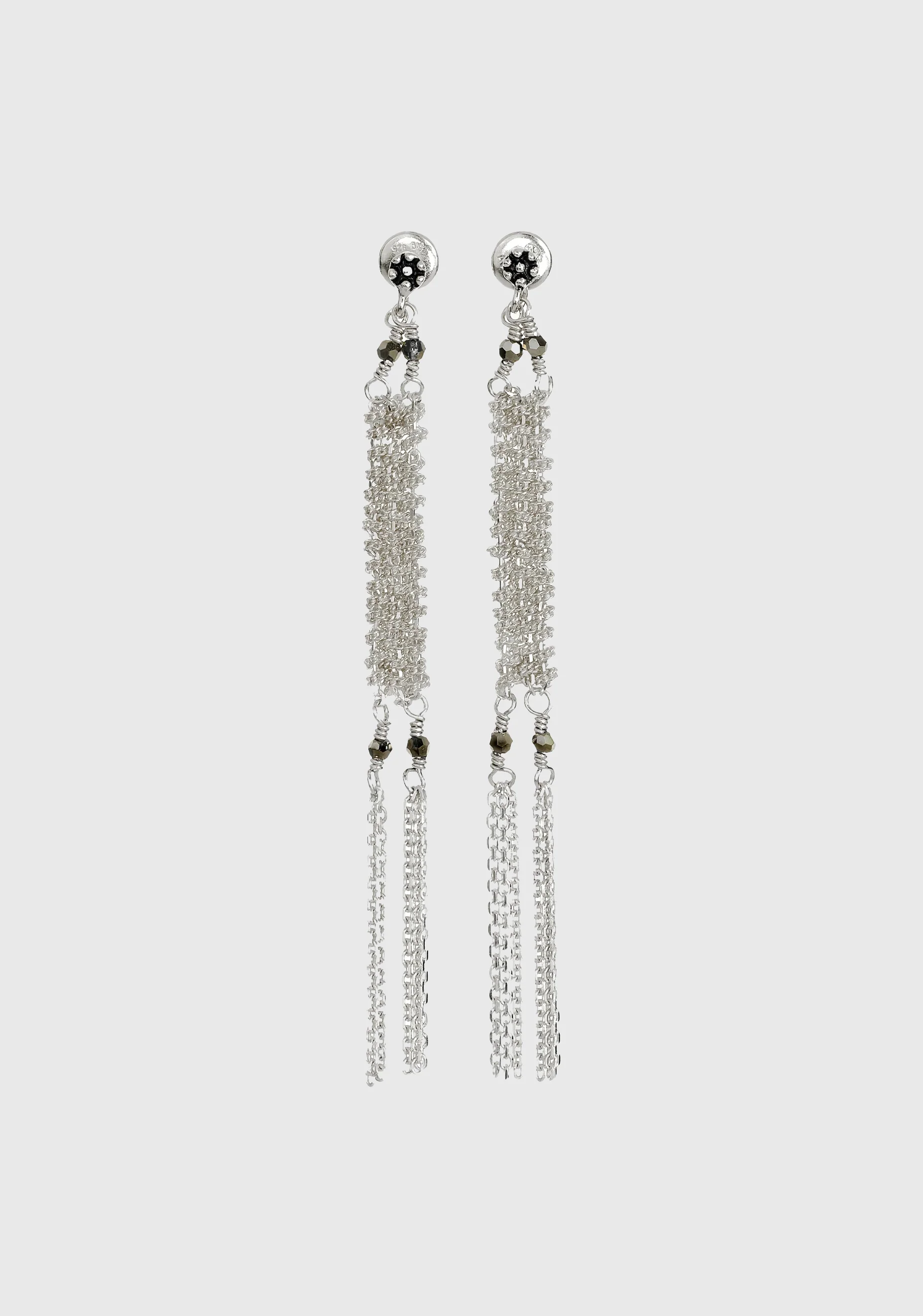 Multi Chain Earrings_Silver