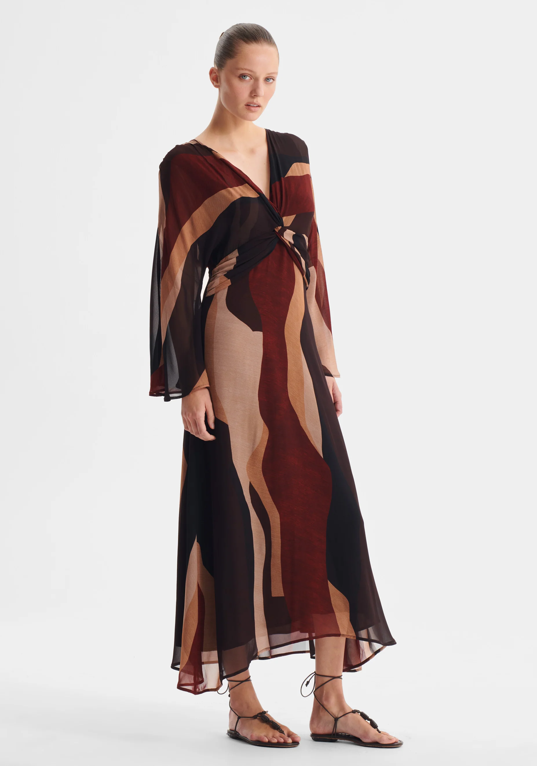 Orla V-Neck Dress_Print - Image 4