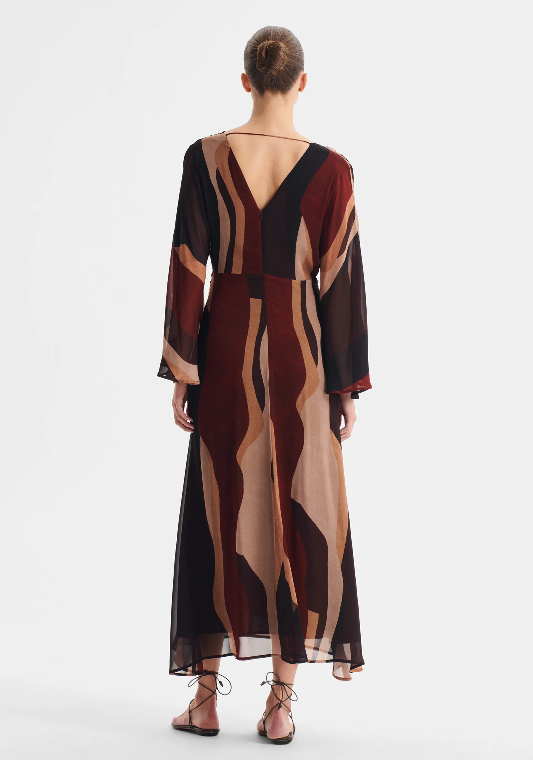 Orla V-Neck Dress_Print - Image 5