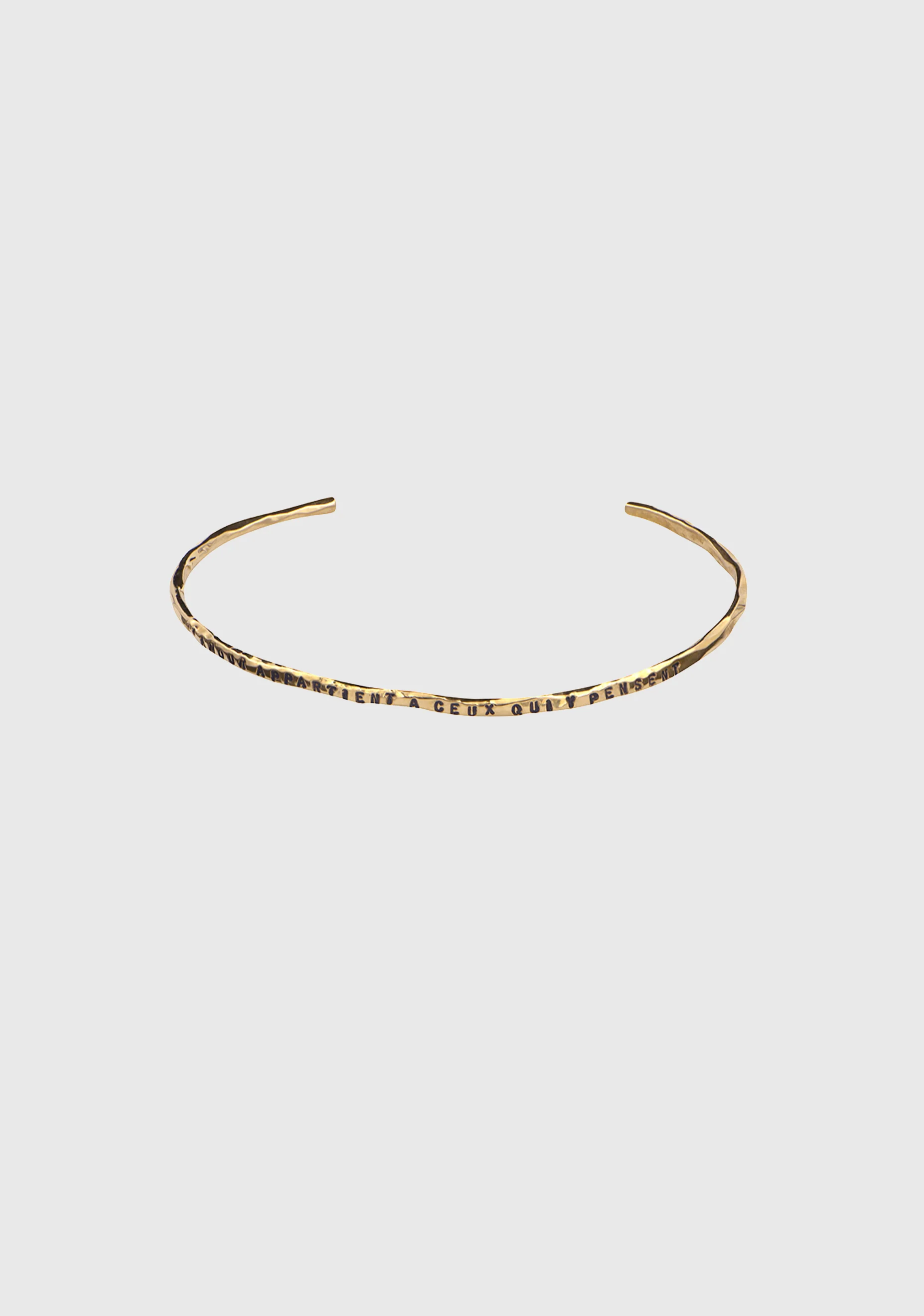 Pensee Ouvert Vermeil Bracelet_Gold