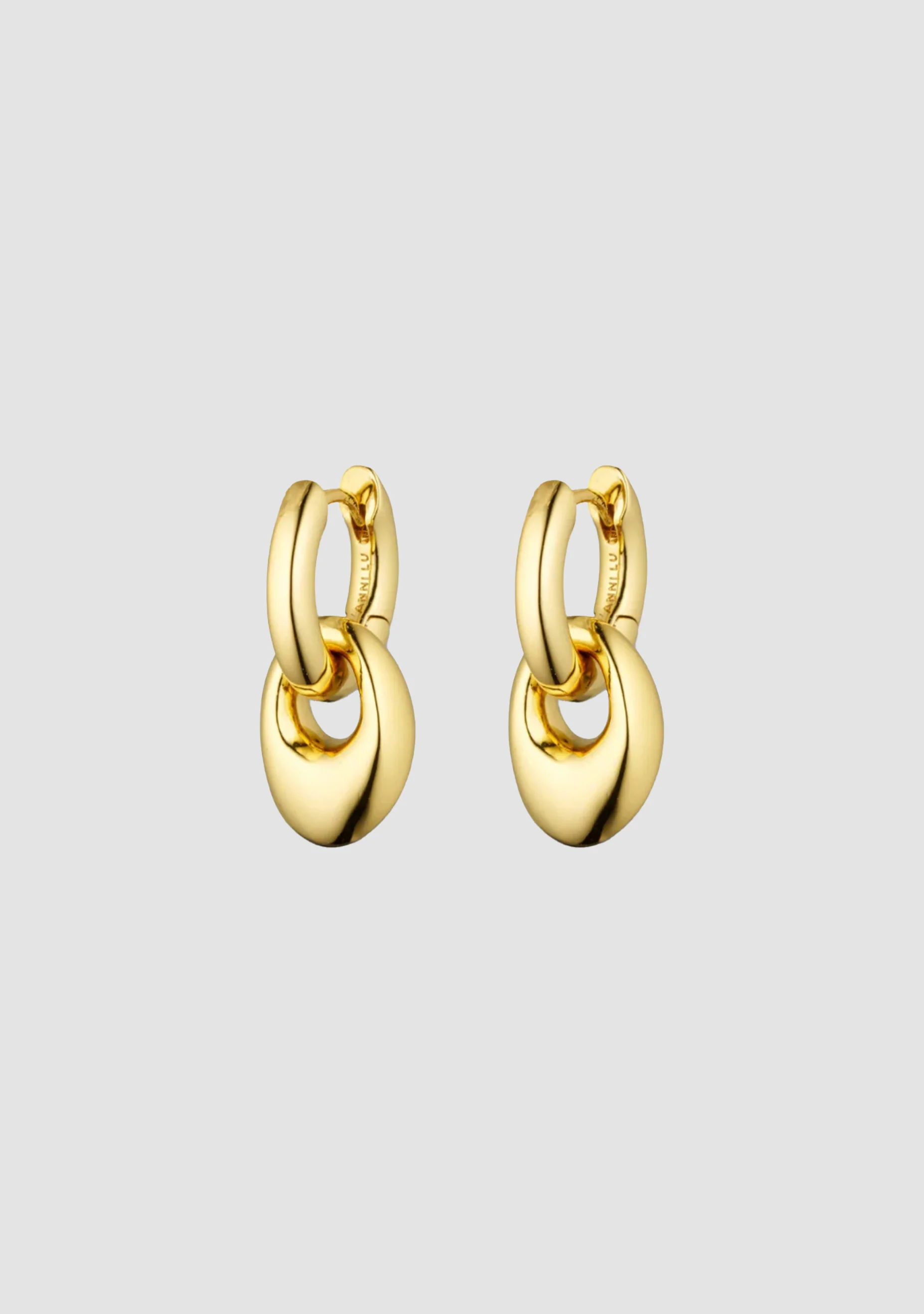 Petite Pebble Hoop_Gold